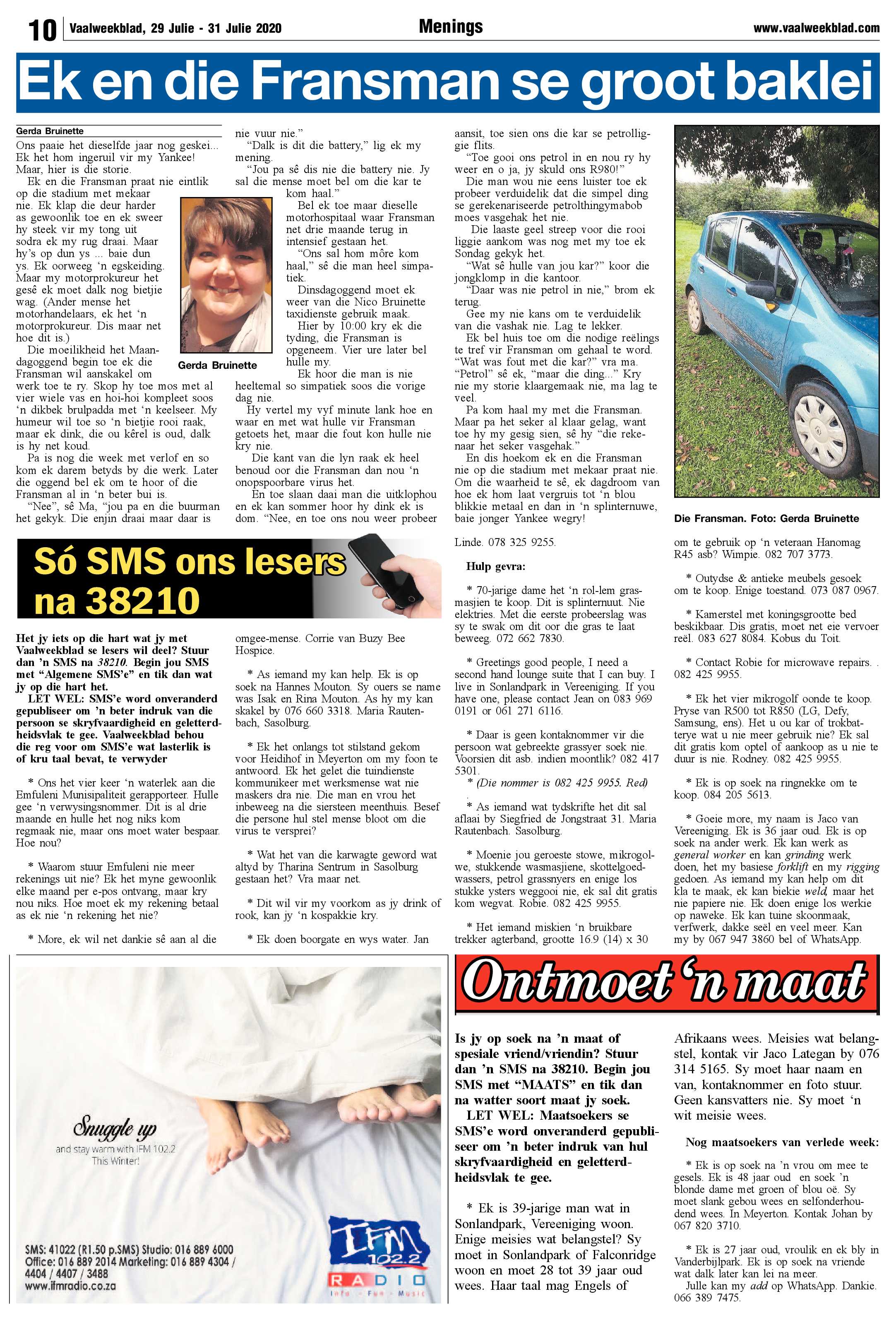 Vaalweekblad 29 Julie – 31 Julie 2020 page 10