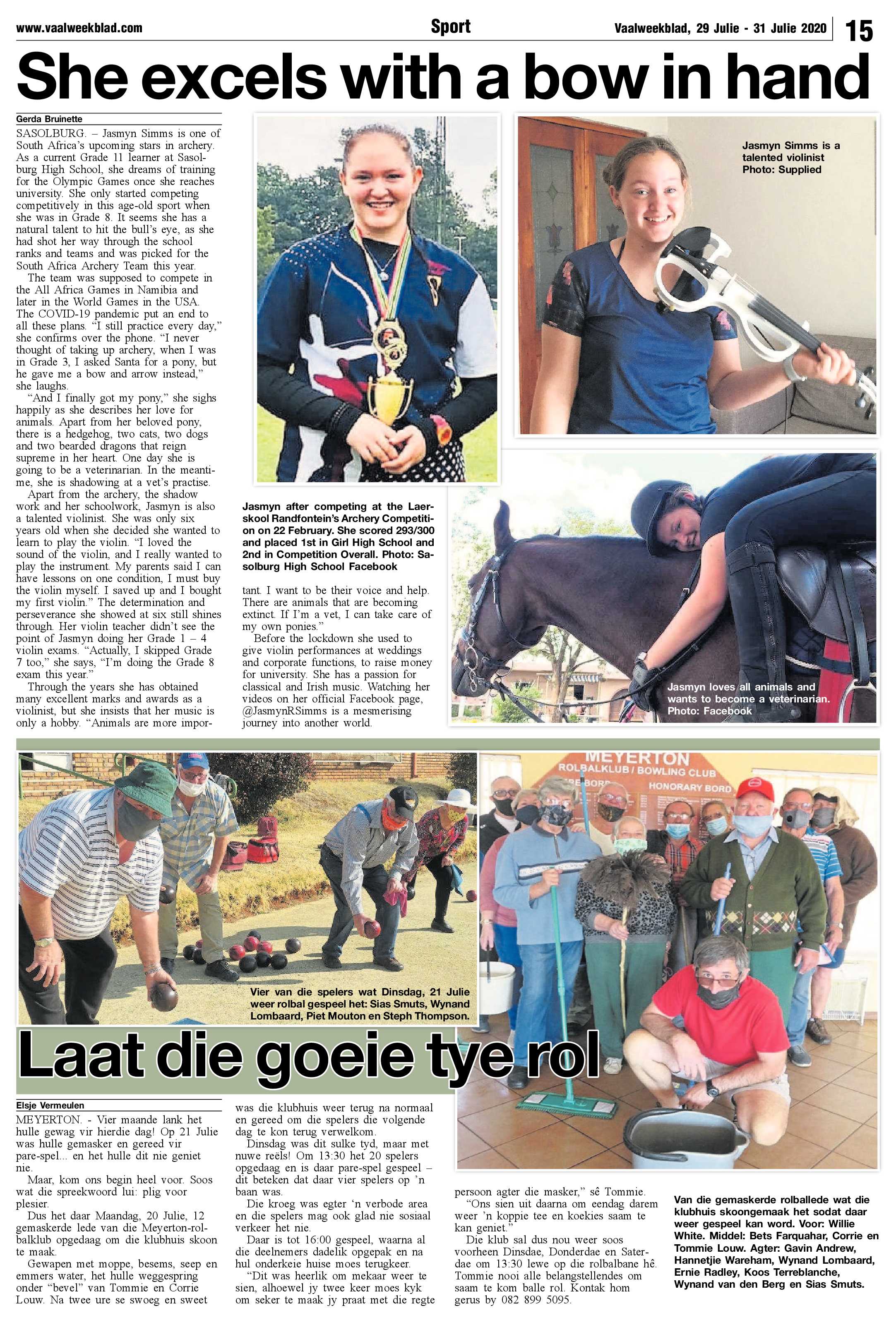 Vaalweekblad 29 Julie – 31 Julie 2020 page 15