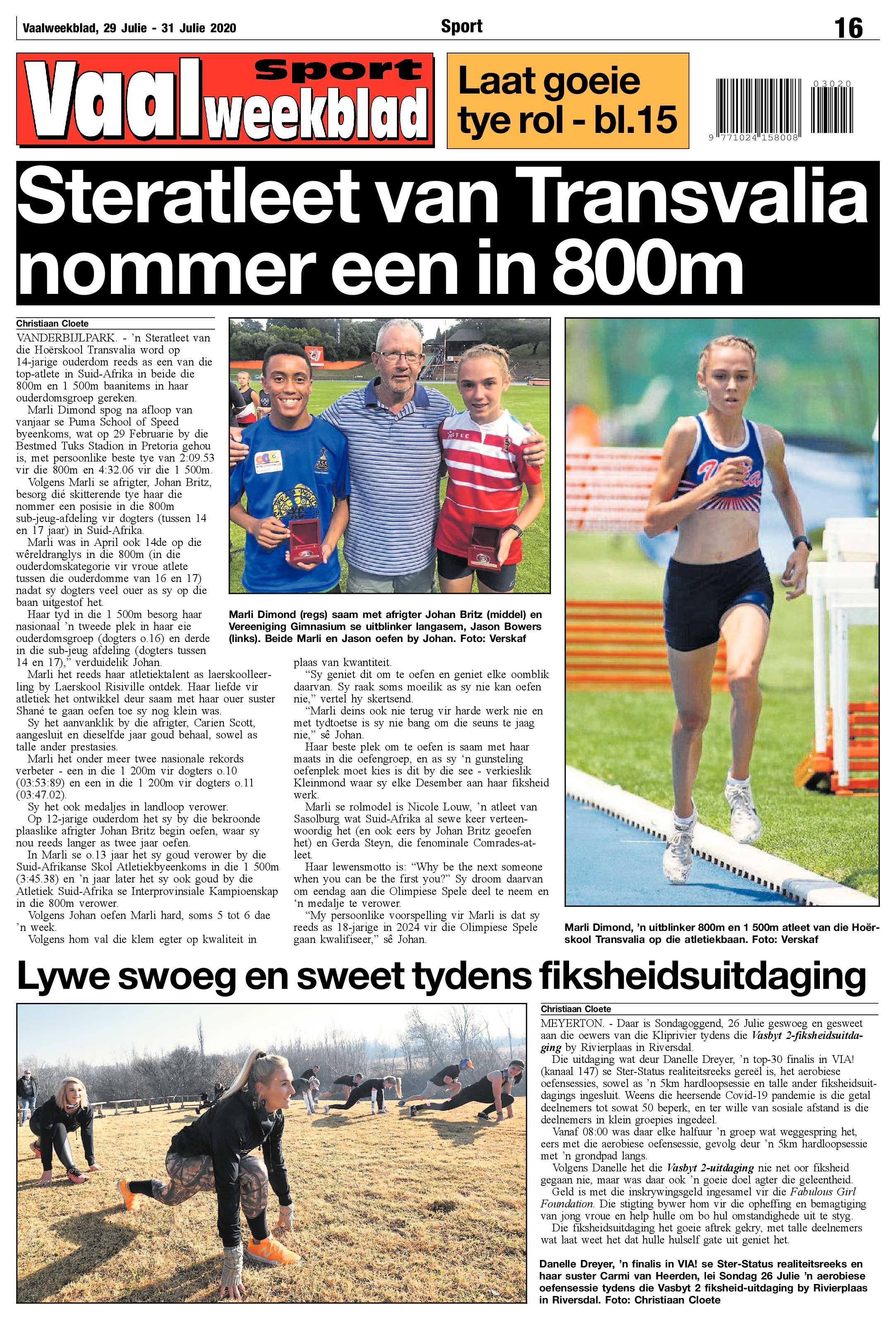 Vaalweekblad 29 Julie – 31 Julie 2020 page 16