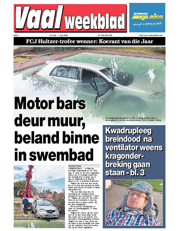 Vaalweekblad, 29 Junie – 1 Julie 2022 page 1