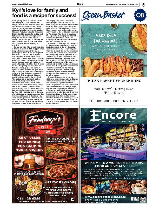 Vaalweekblad, 29 Junie – 1 Julie 2022 page 5