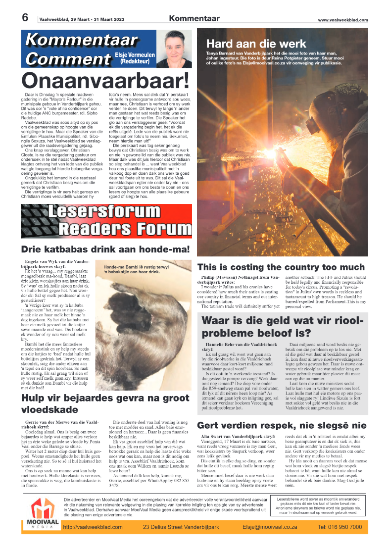 Vaalweekblad, 29 Maart – 31 Maart 2023 page 6
