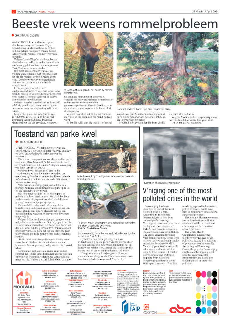 Vaalweekblad 29 March – 4 April, 2024 page 2