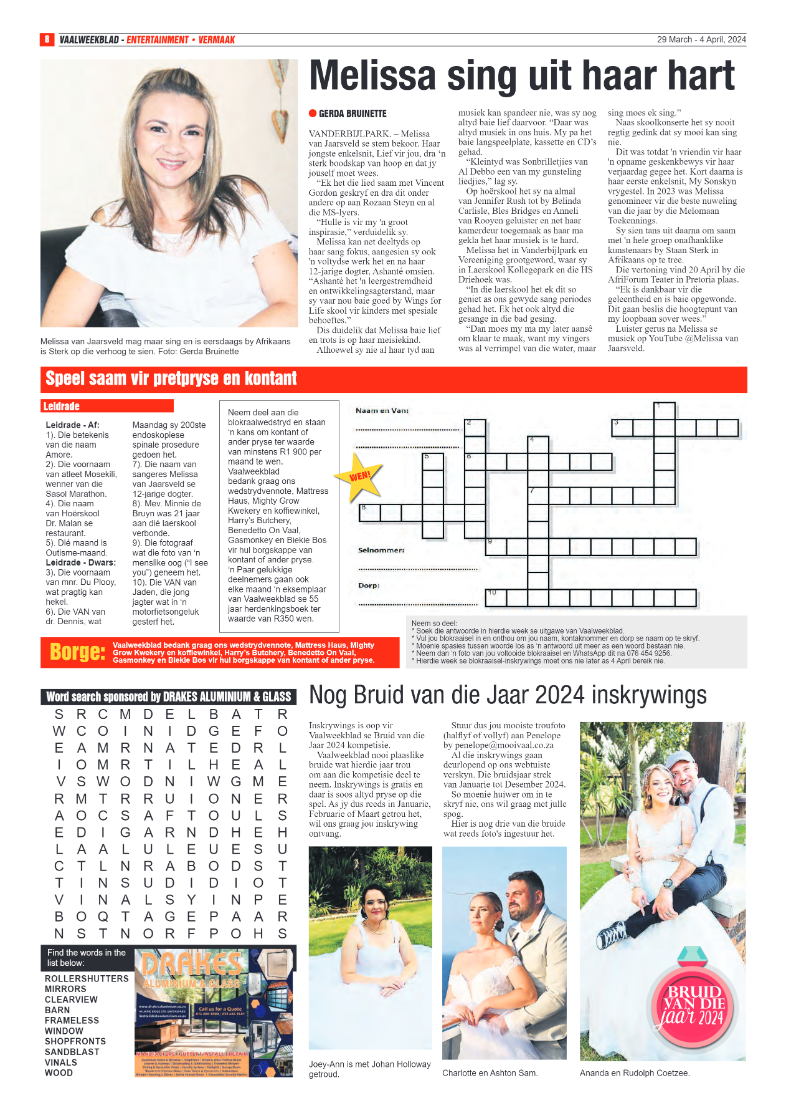 Vaalweekblad 29 March – 4 April, 2024 page 8