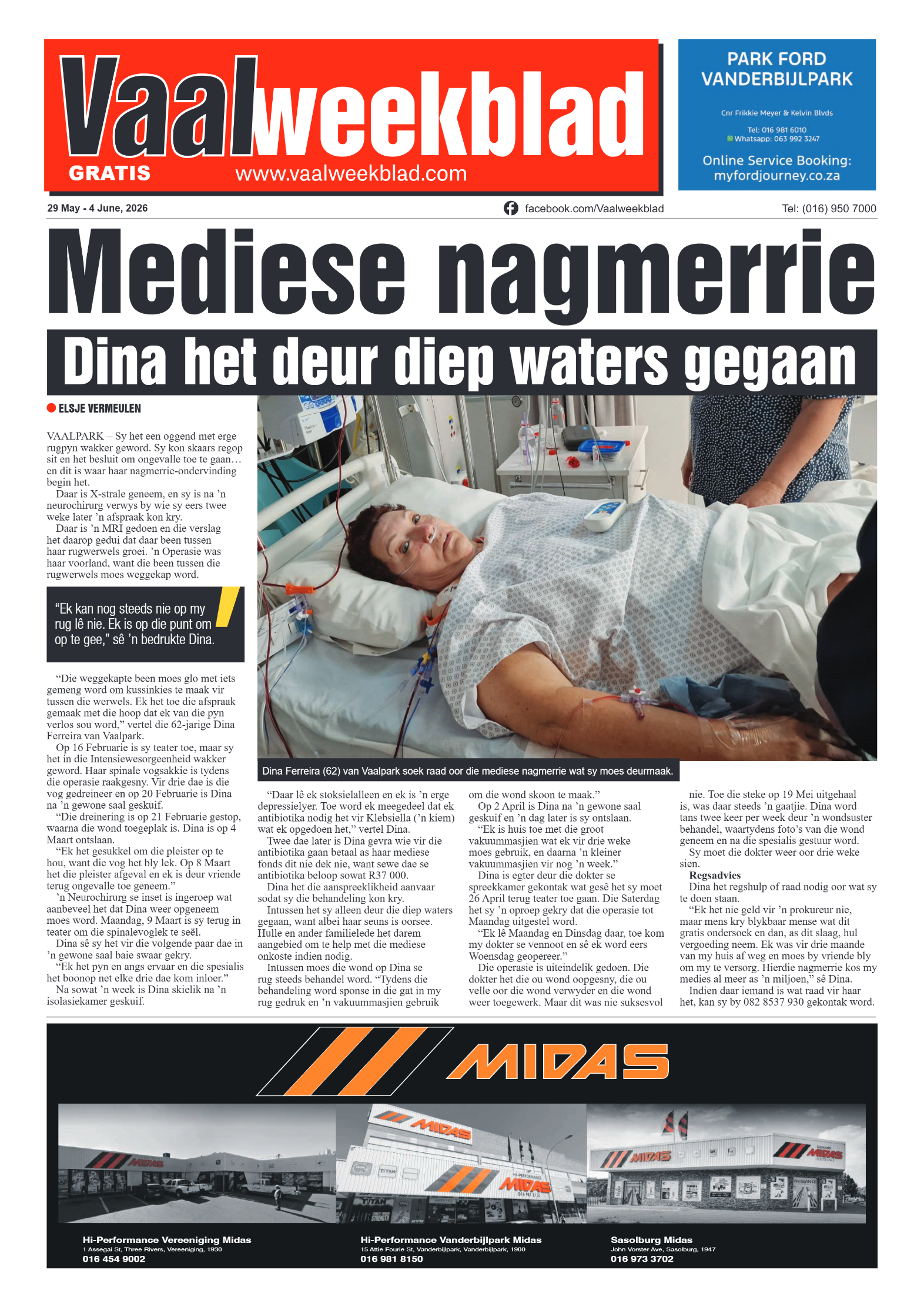 Vaalweekblad – 29 Mei 2026 page 1