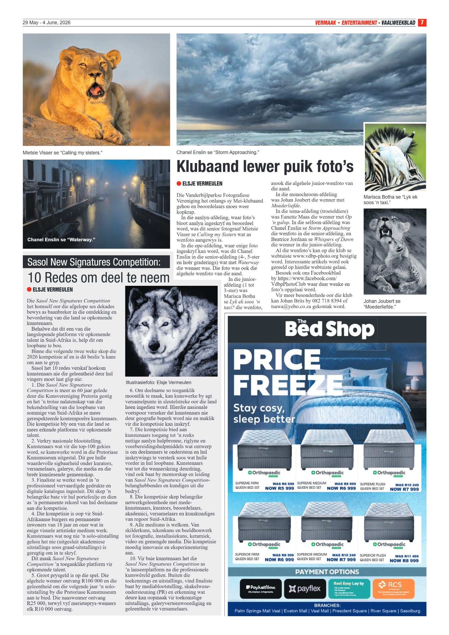 Vaalweekblad – 29 Mei 2026 page 7