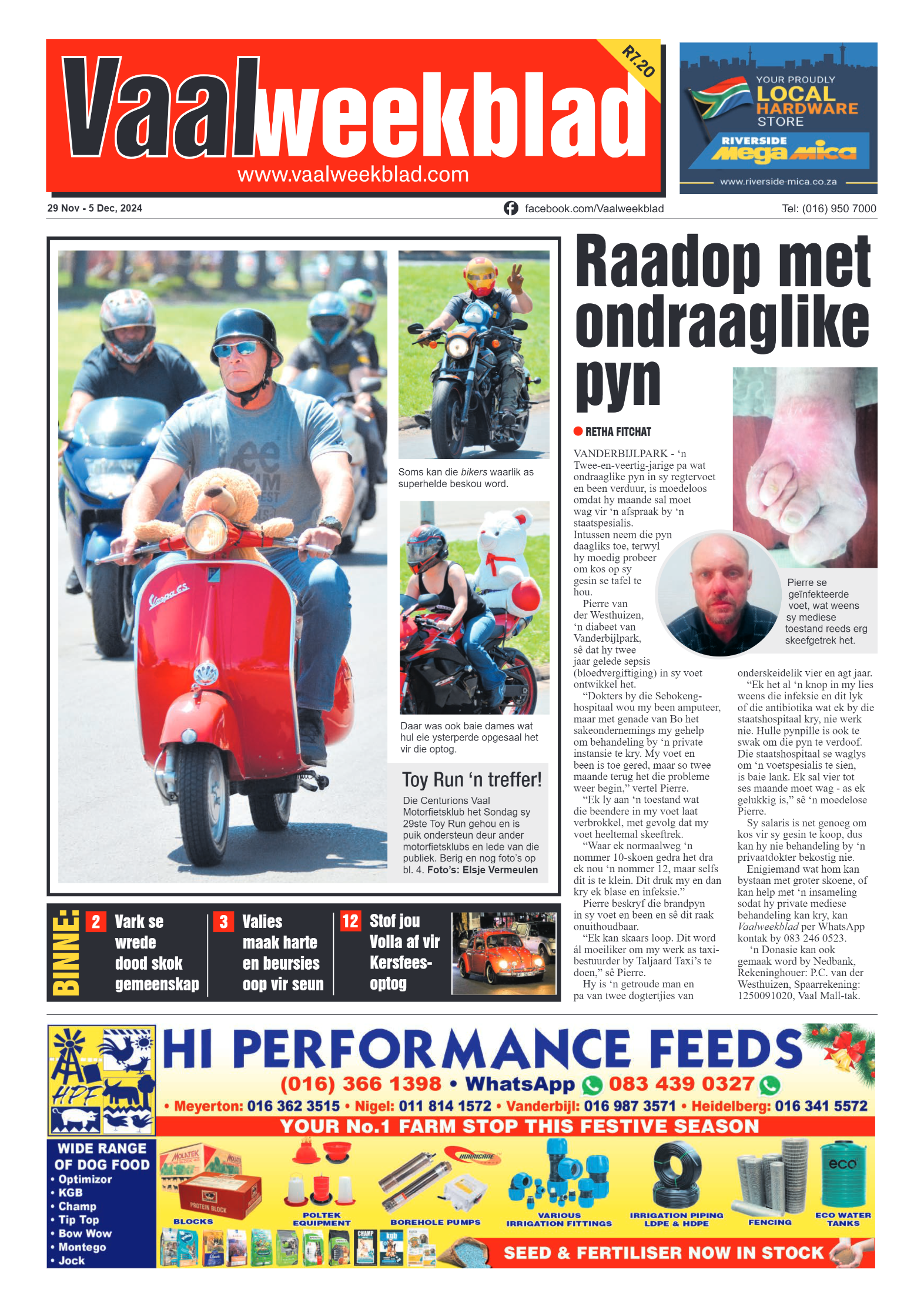 Vaalweekblad – 29 Nov – 5 Dec, 2024 page 1