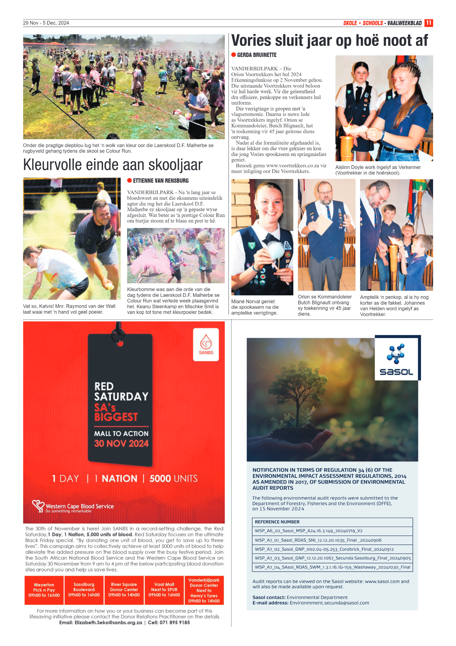 Vaalweekblad – 29 Nov – 5 Dec, 2024 page 11