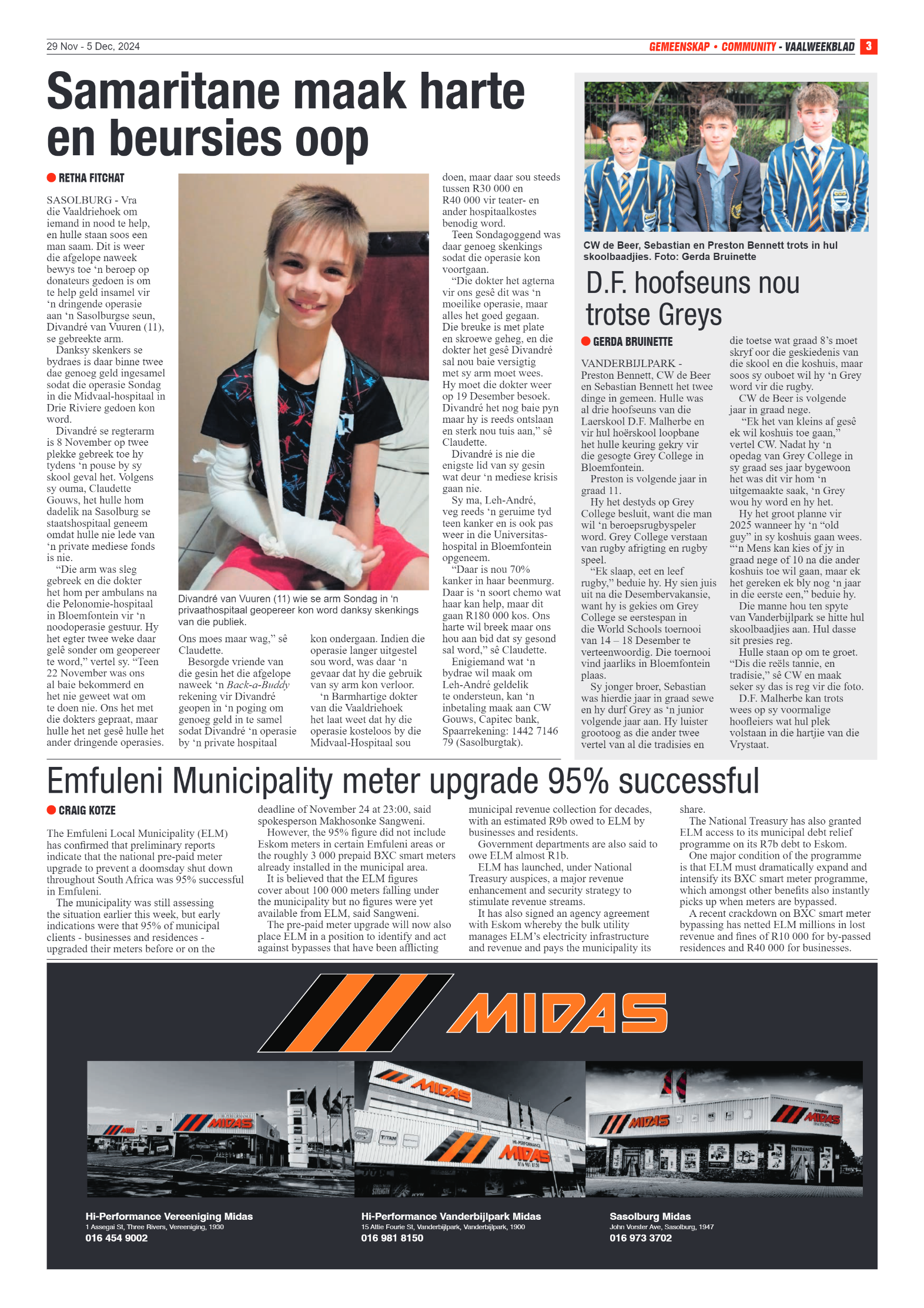 Vaalweekblad – 29 Nov – 5 Dec, 2024 page 3