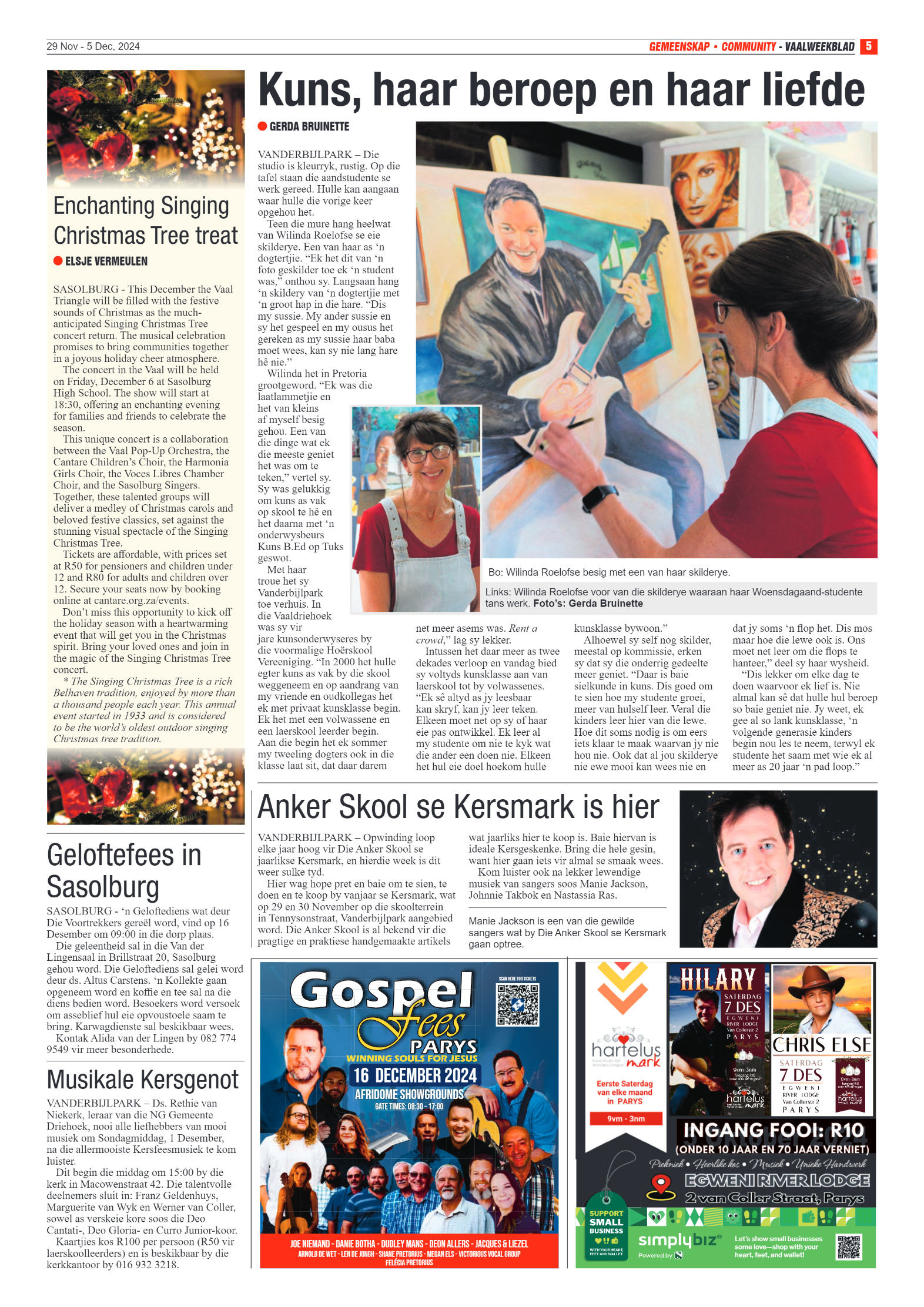 Vaalweekblad – 29 Nov – 5 Dec, 2024 page 5