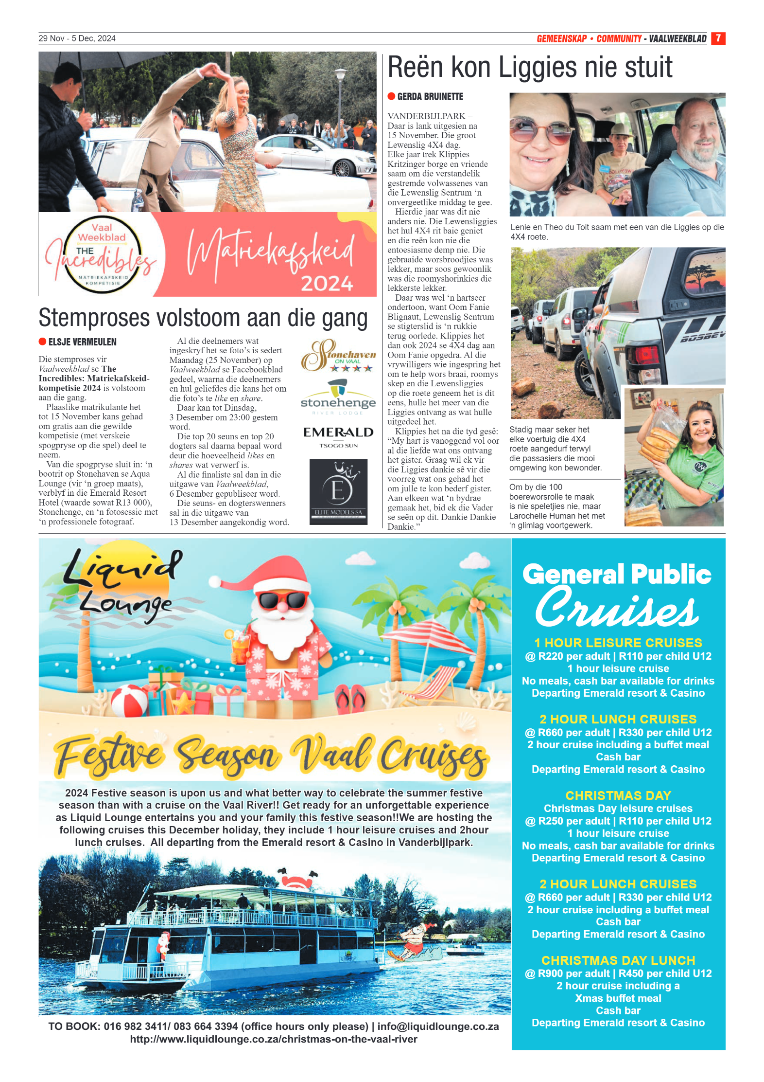 Vaalweekblad – 29 Nov – 5 Dec, 2024 page 7