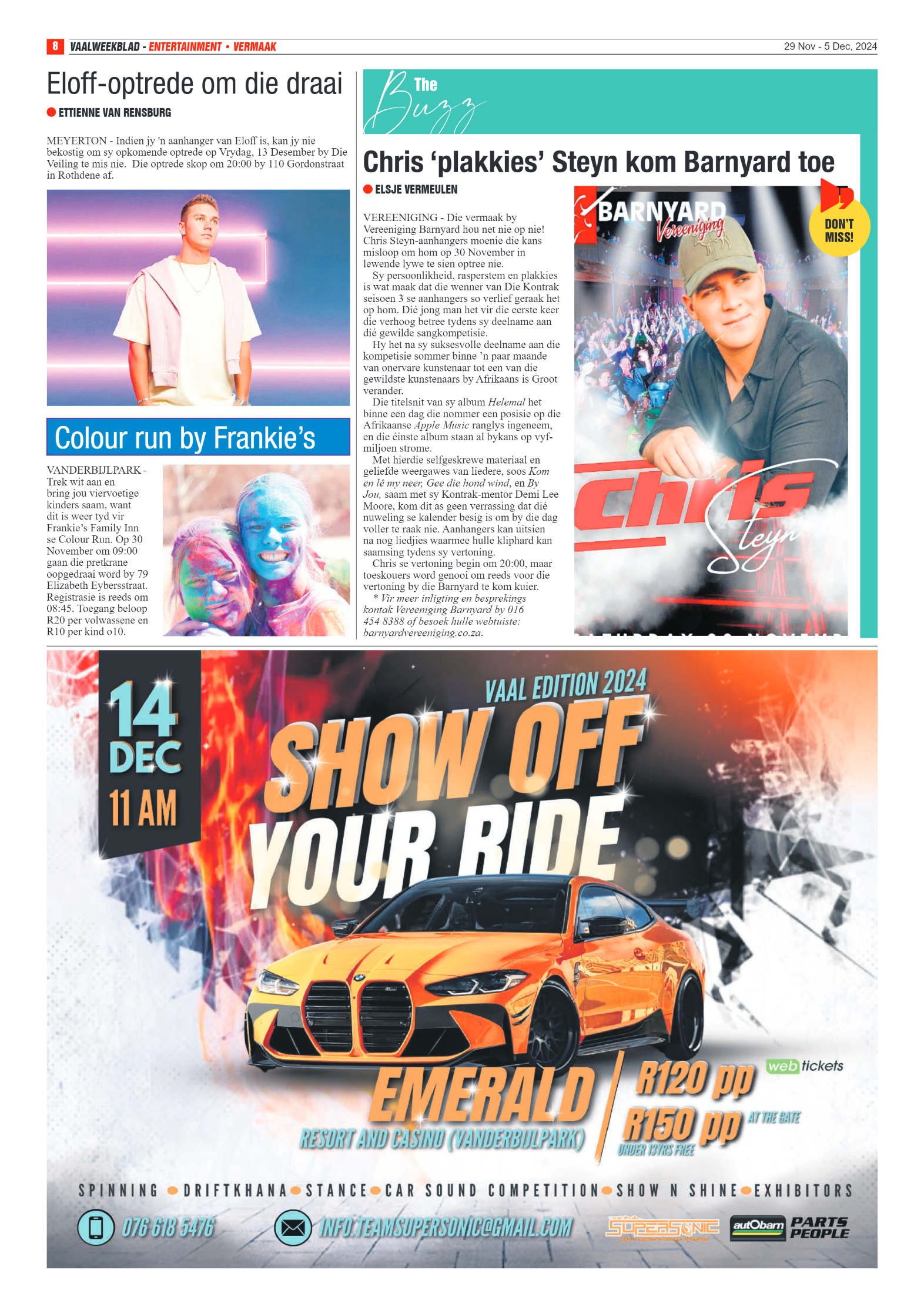 Vaalweekblad – 29 Nov – 5 Dec, 2024 page 8
