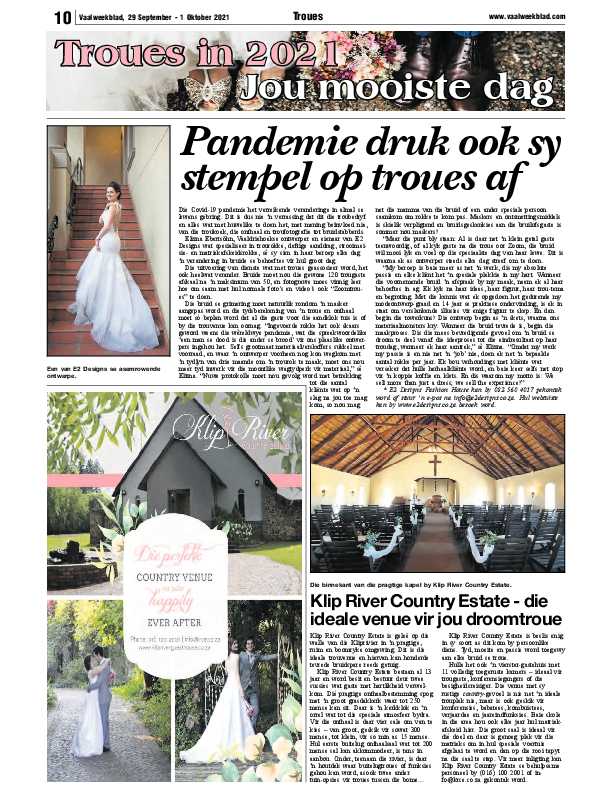 Vaalweekblad 29 September – 1 Oktober 2021 page 13