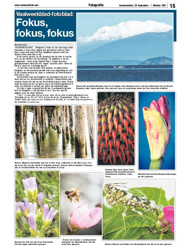 Vaalweekblad 29 September – 1 Oktober 2021 page 16