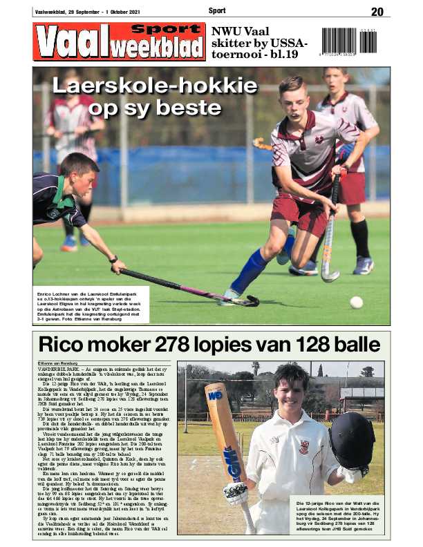Vaalweekblad 29 September – 1 Oktober 2021 page 18