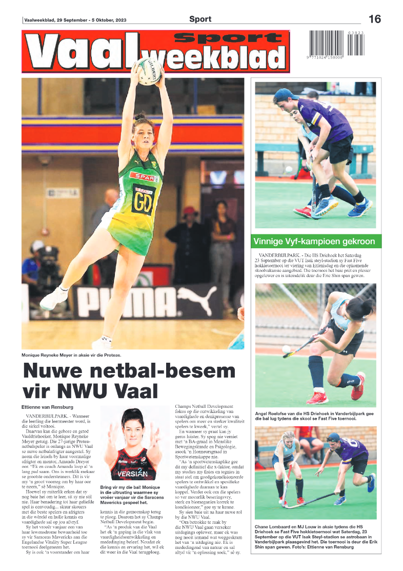 Vaalweekblad, 29 September – 5 Oktober, 2023 page 16