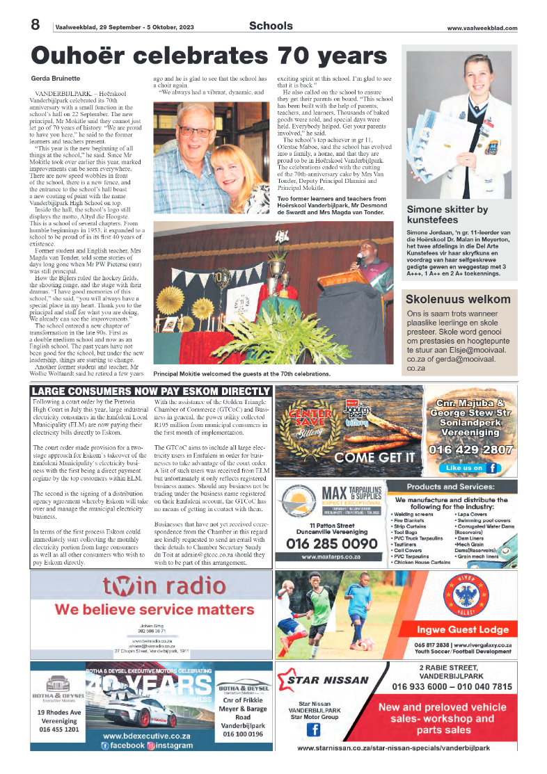 Vaalweekblad, 29 September – 5 Oktober, 2023 page 8