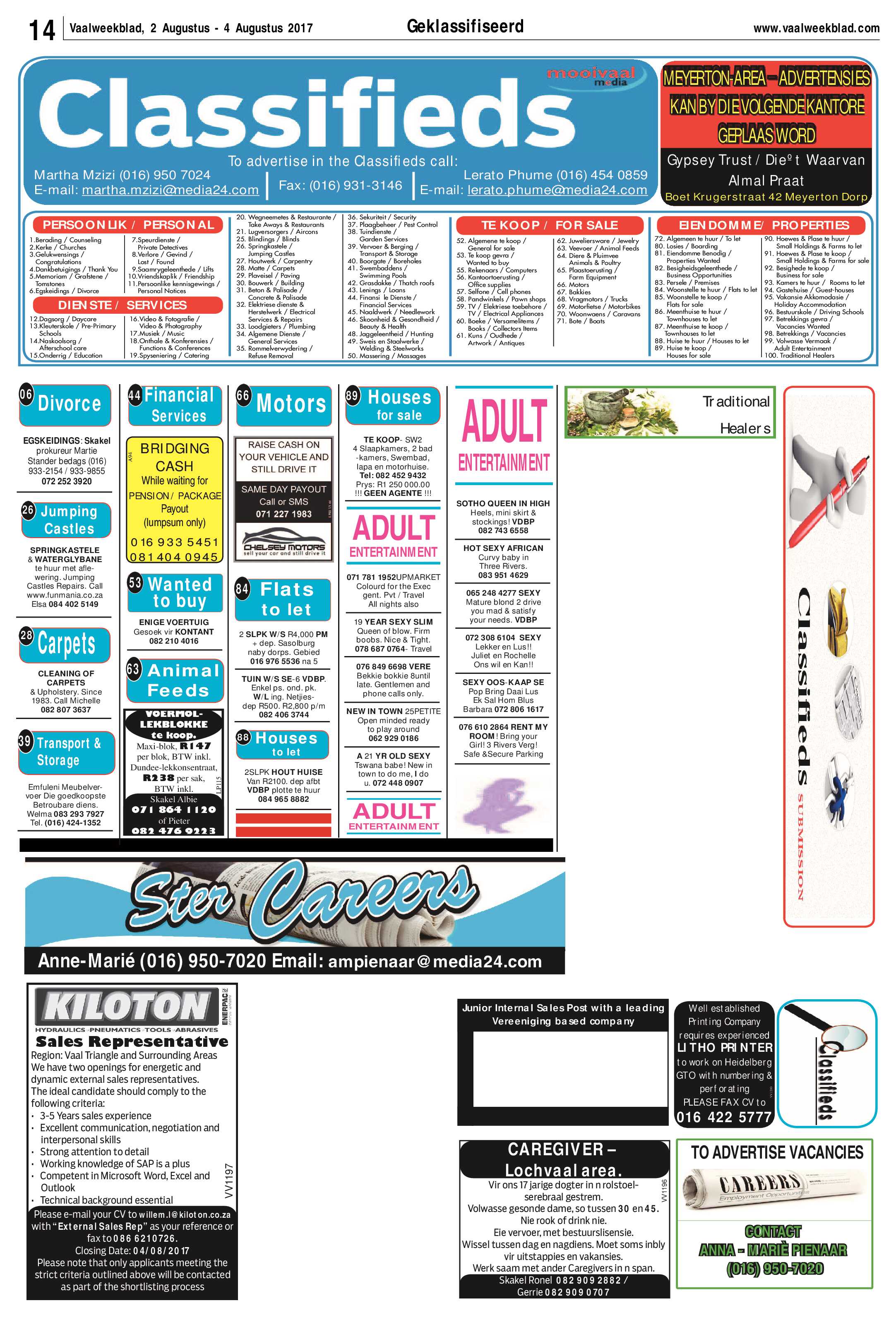 Vaalweekblad 2 – 4 Augustus 2017 page 14