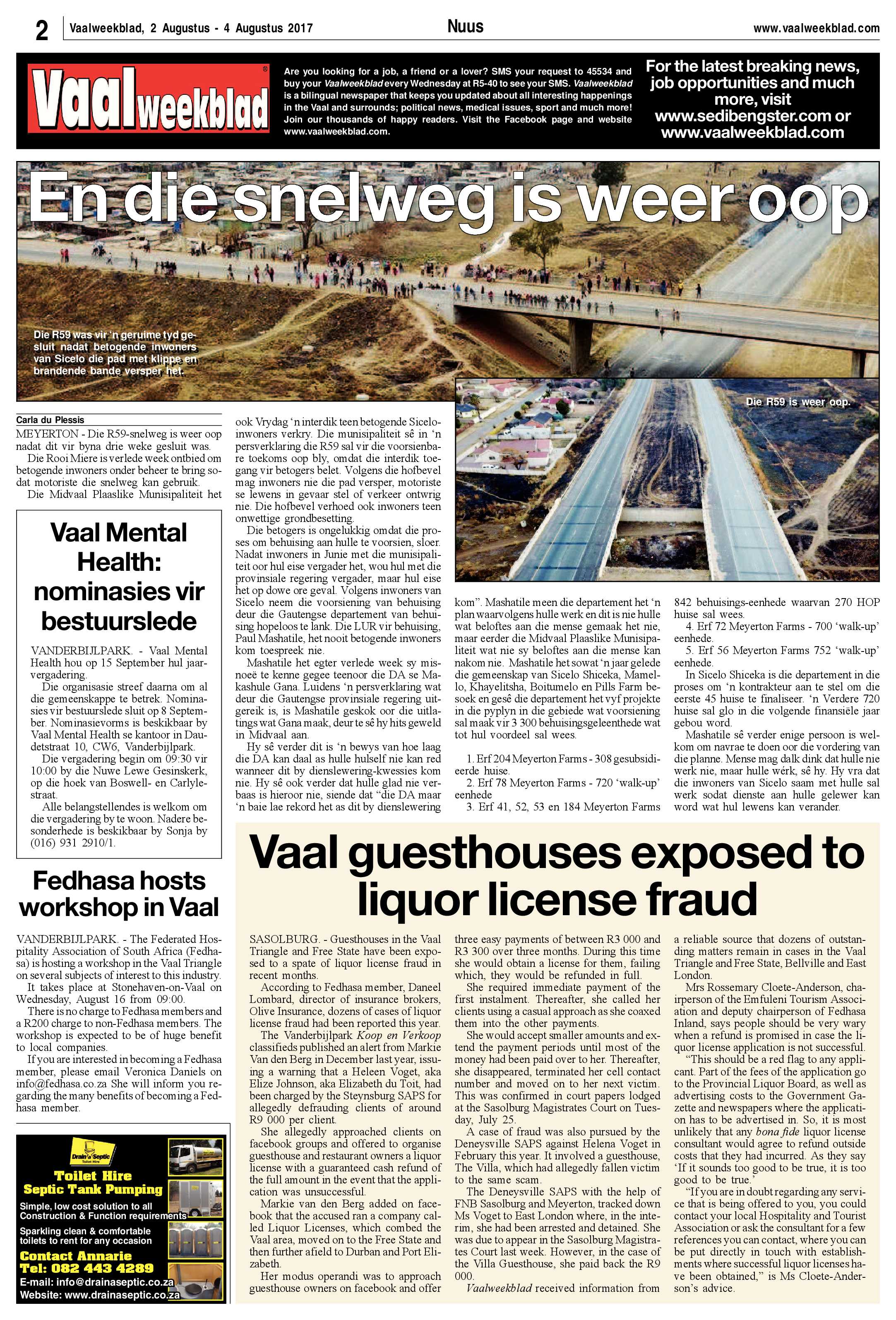Vaalweekblad 2 – 4 Augustus 2017 page 2