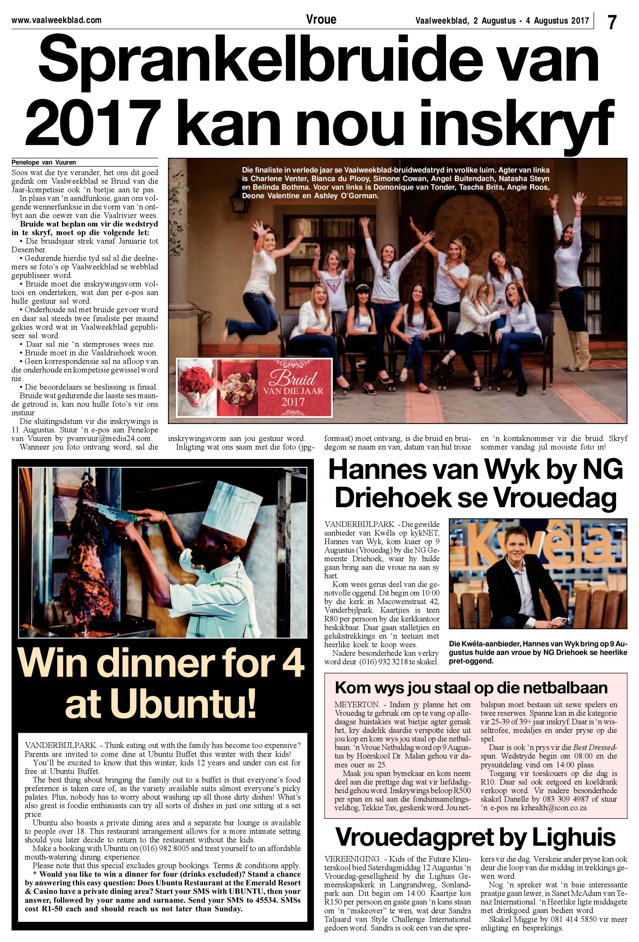 Vaalweekblad 2 – 4 Augustus 2017 page 7