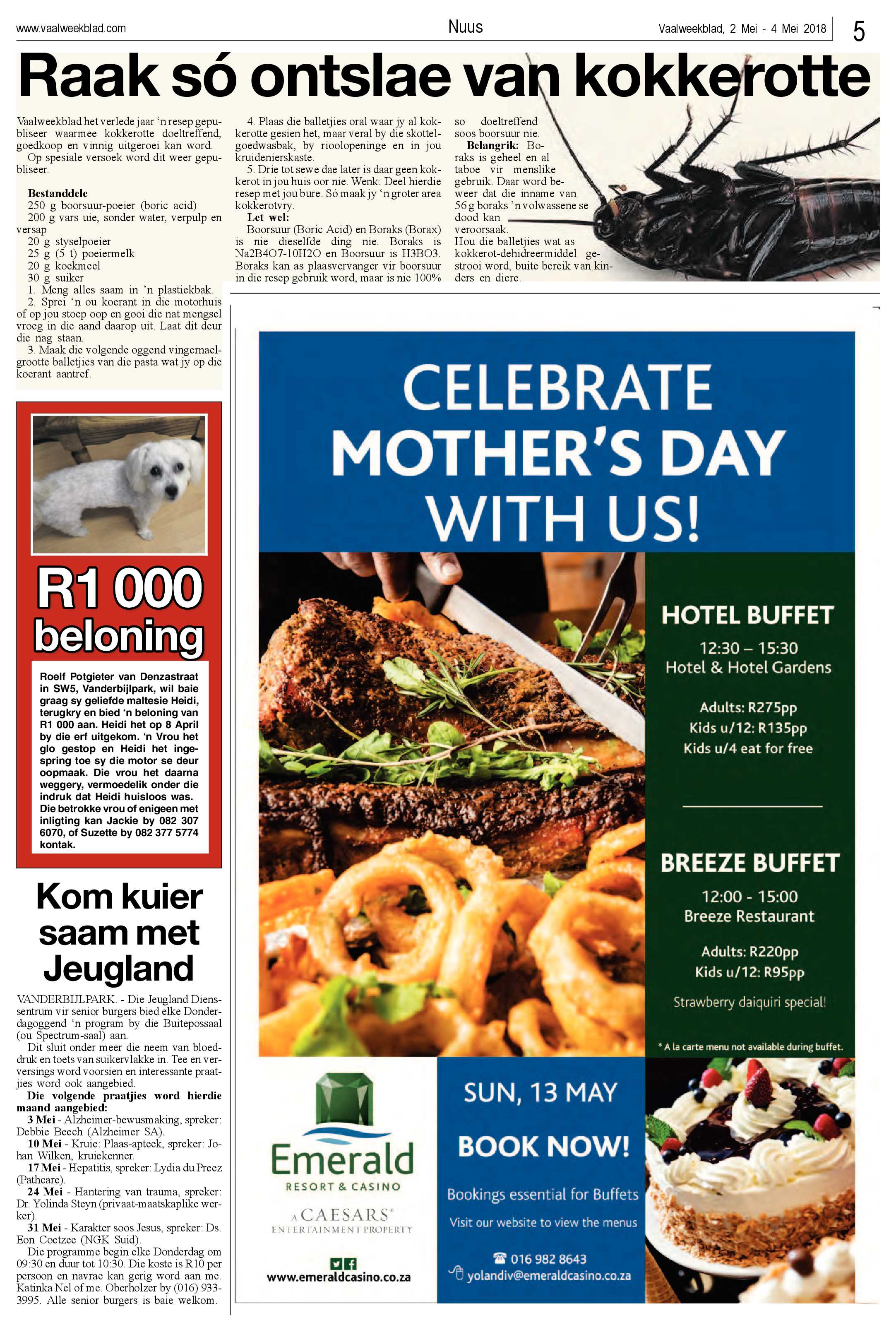 Vaalweekblad 2 – 4 Mei 2018 page 5