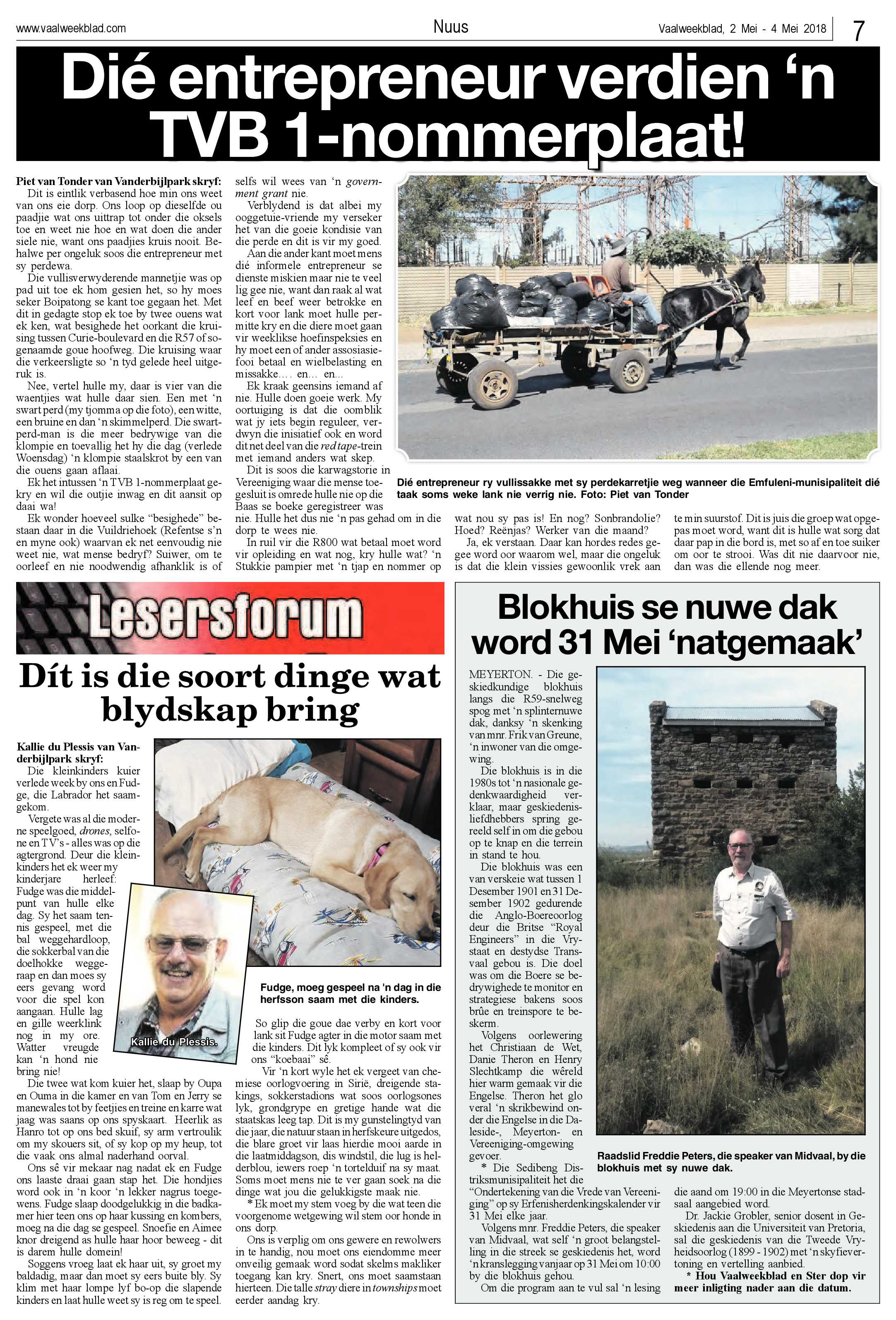 Vaalweekblad 2 – 4 Mei 2018 page 7