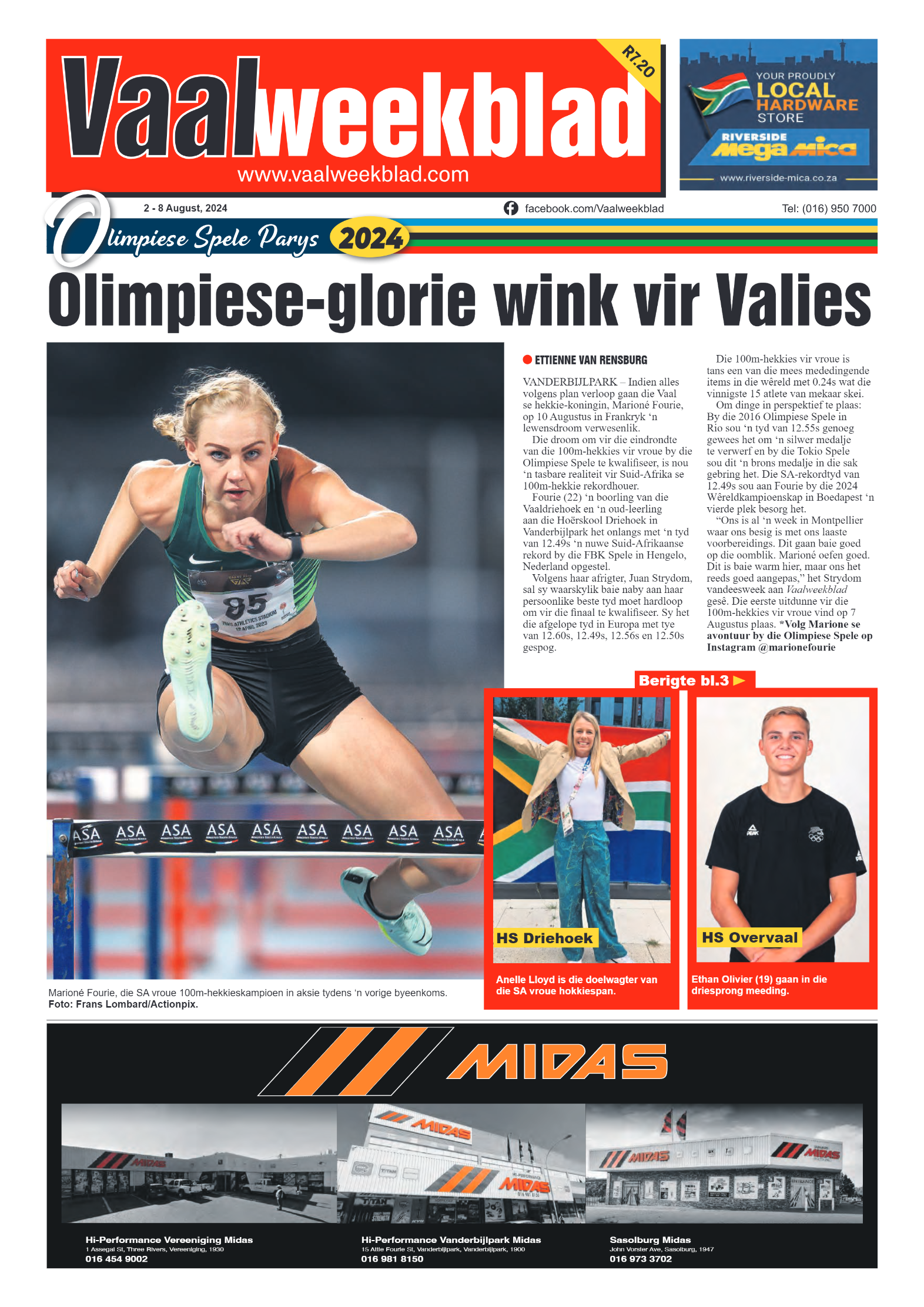 Vaalweekblad 2 – 8 August, 2024 page 1