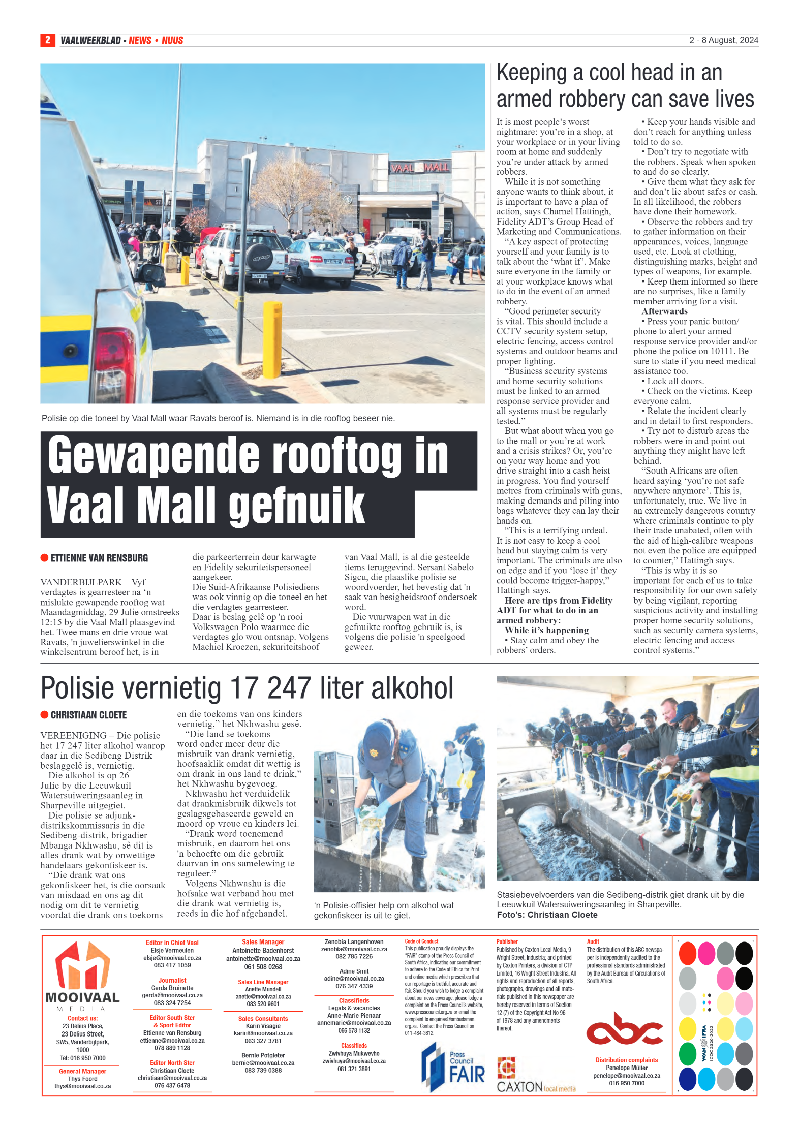 Vaalweekblad 2 – 8 August, 2024 page 2