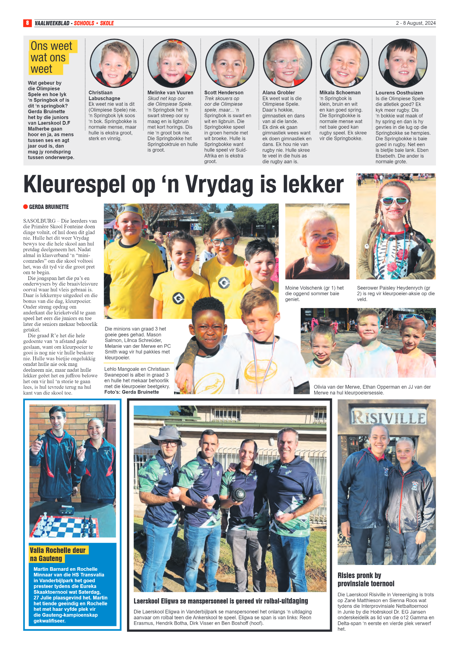 Vaalweekblad 2 – 8 August, 2024 page 8