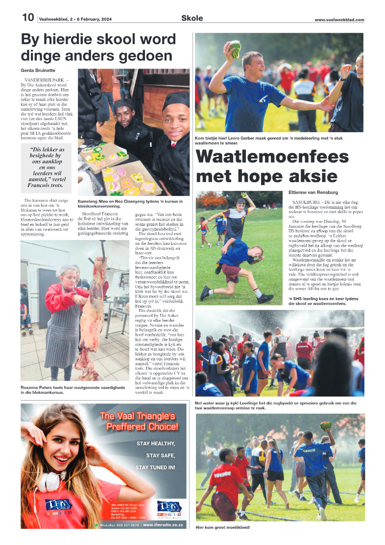 Vaalweekblad, 2 – 8 February, 2024 page 10