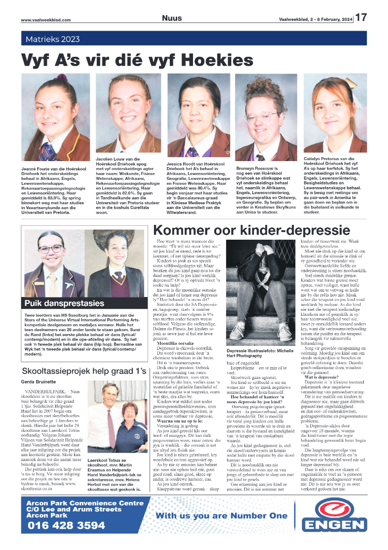 Vaalweekblad, 2 – 8 February, 2024 page 17