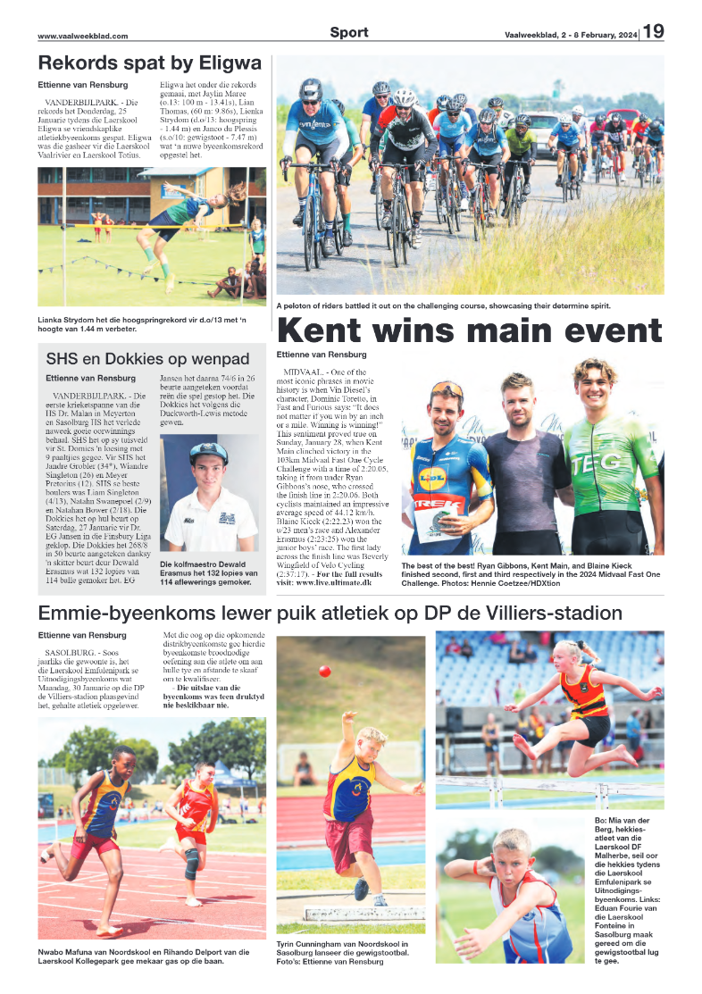 Vaalweekblad, 2 – 8 February, 2024 page 19