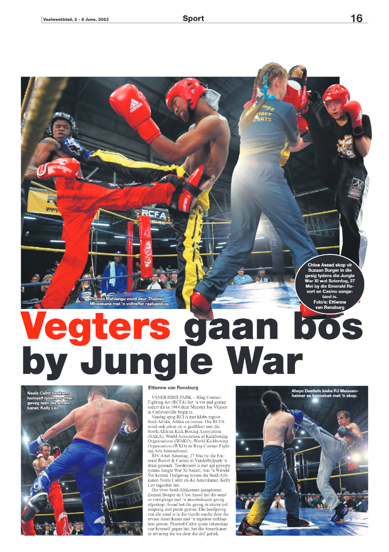 Vaalweekblad, 2 – 8 June, 2023 page 16