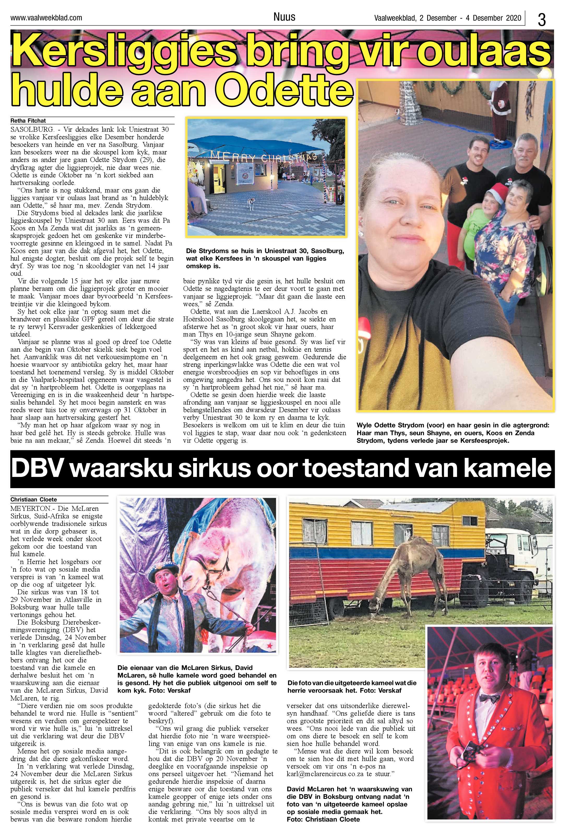 Vaalweekblad 2 Desember – 4 Desember 2020 page 3