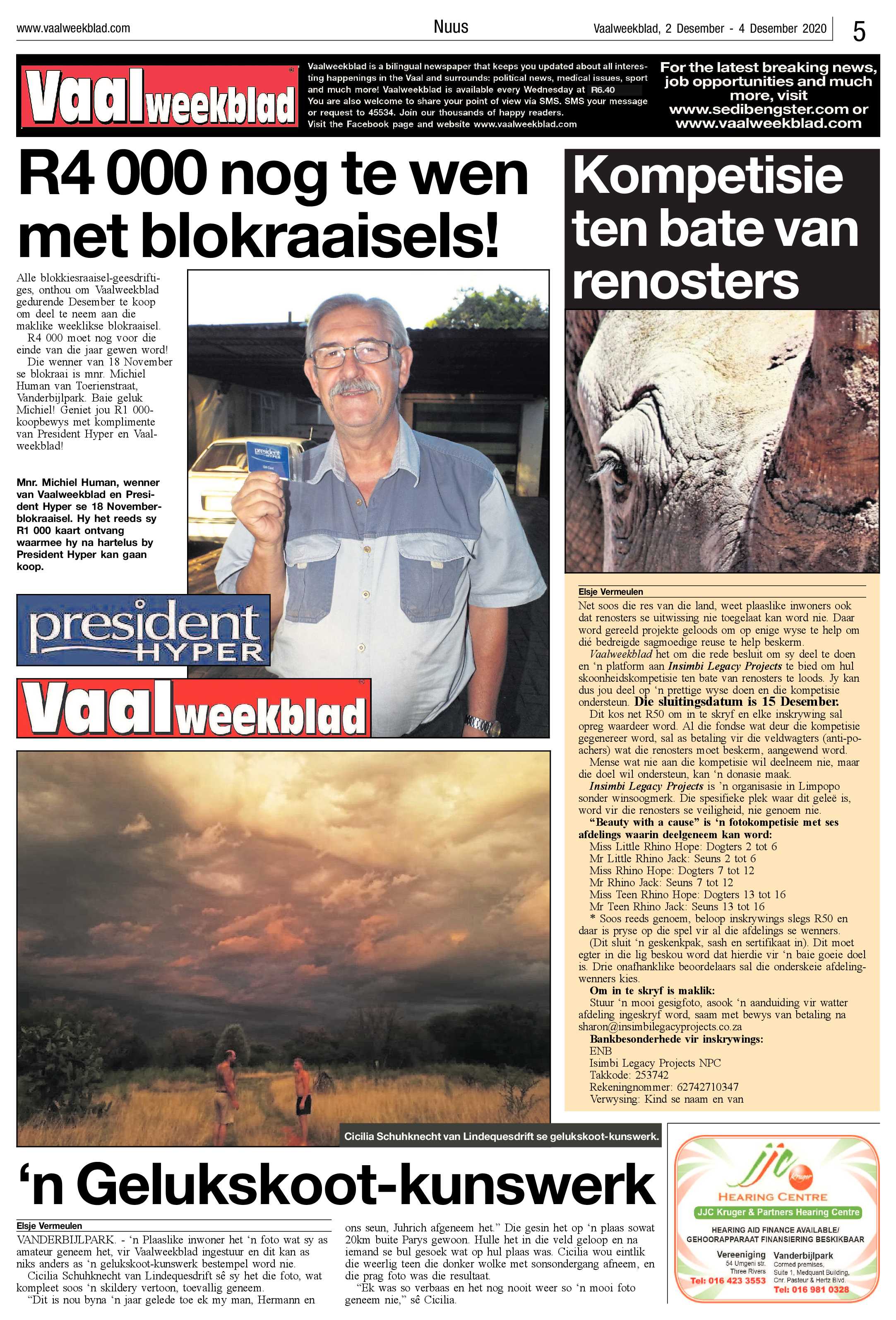 Vaalweekblad 2 Desember – 4 Desember 2020 page 5