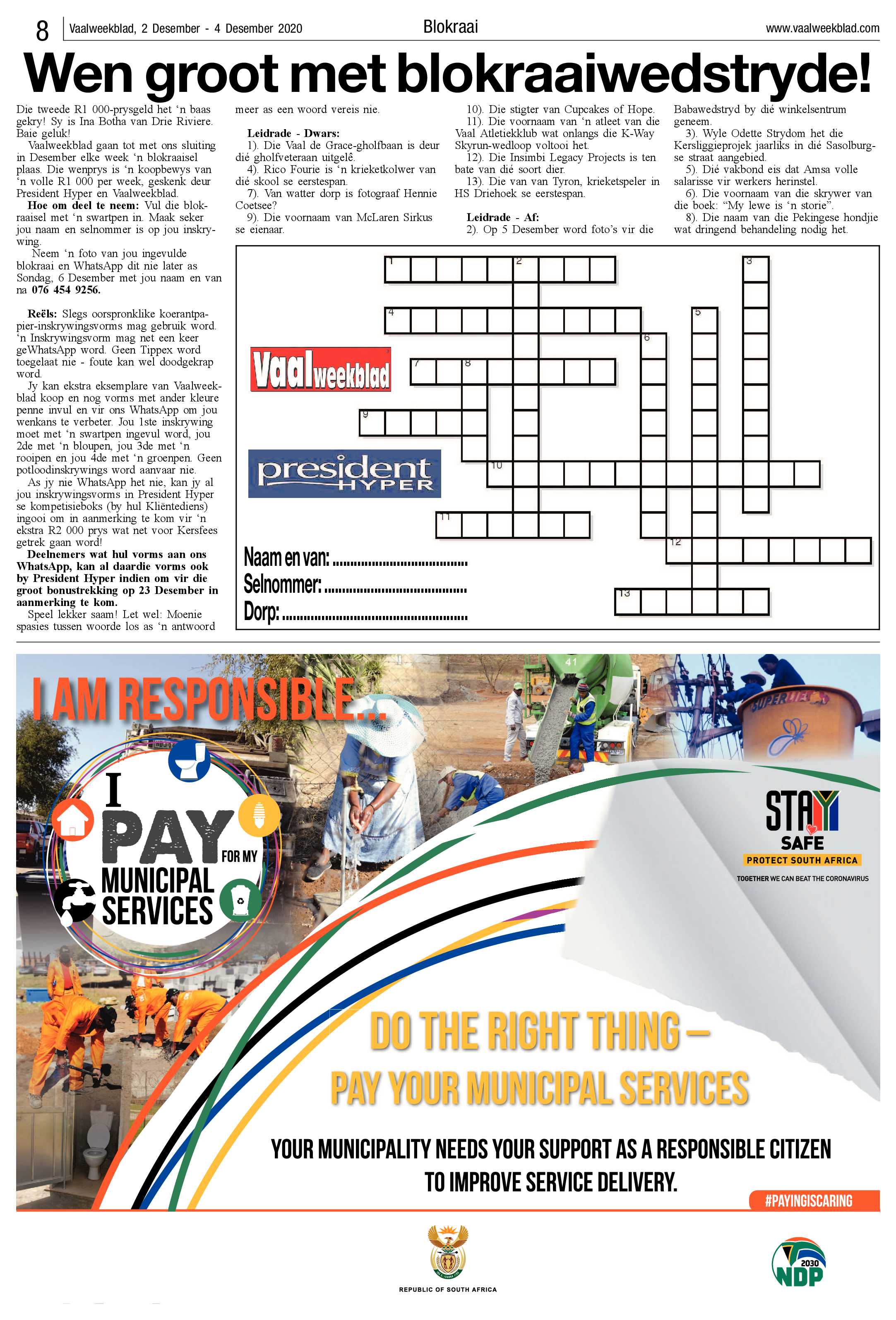 Vaalweekblad 2 Desember – 4 Desember 2020 page 8