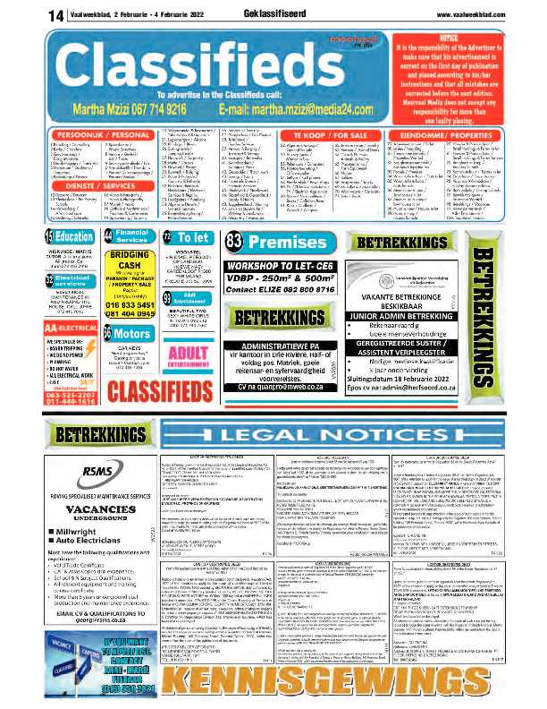 Vaalweekblad 2 Februarie – 4 Februarie 2022 page 13