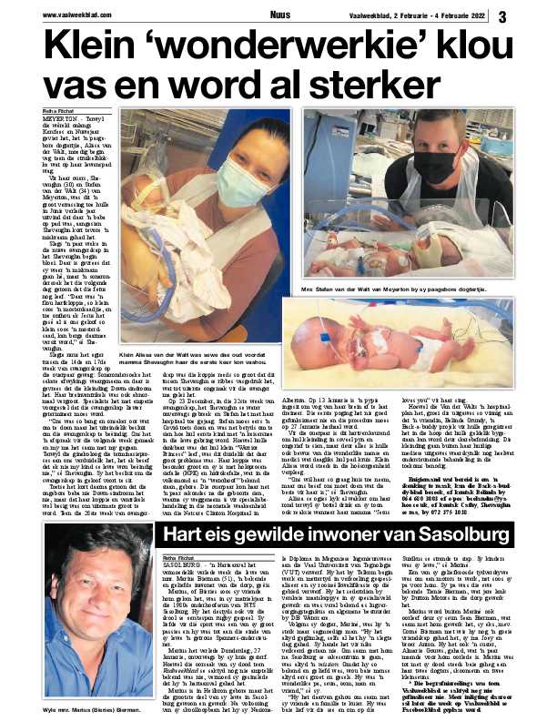 Vaalweekblad 2 Februarie – 4 Februarie 2022 page 3
