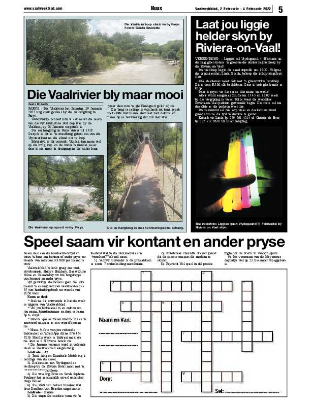 Vaalweekblad 2 Februarie – 4 Februarie 2022 page 5