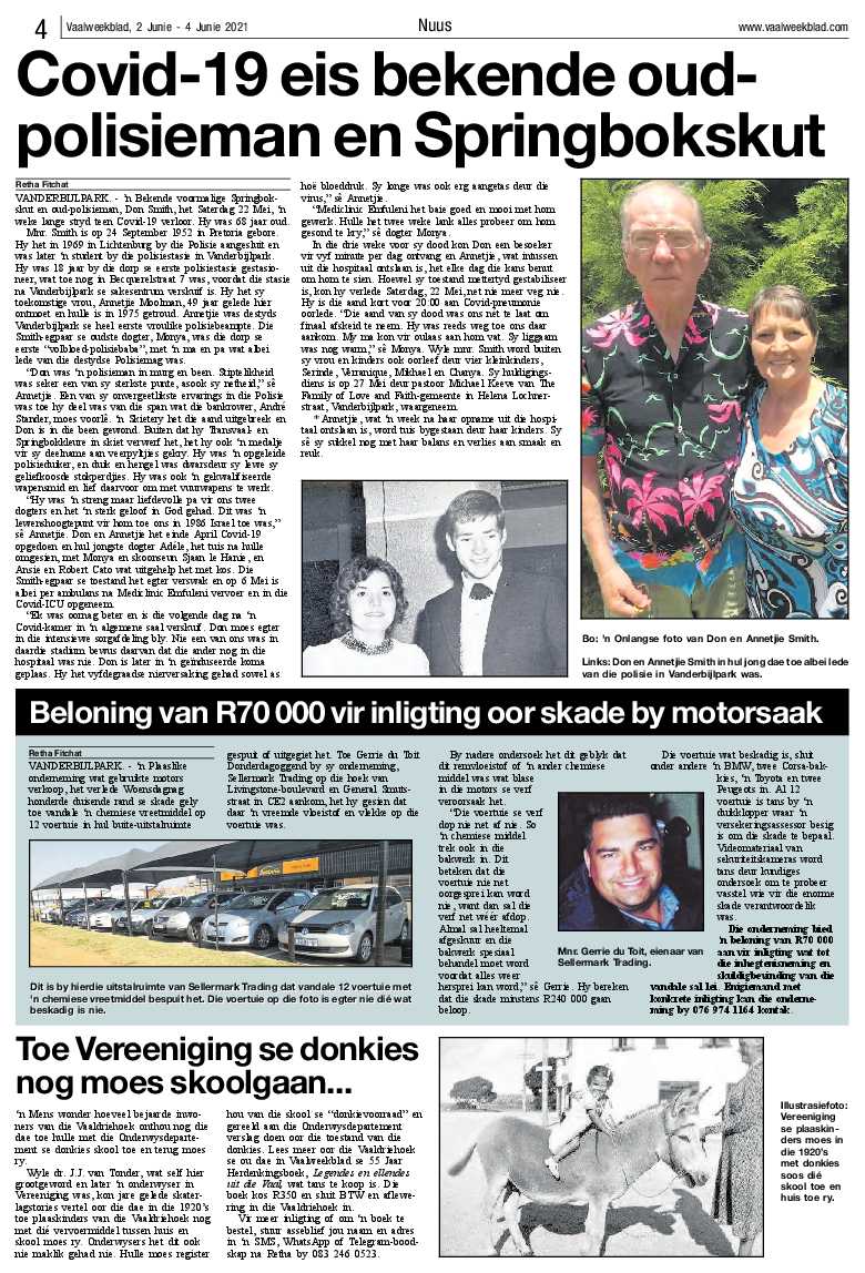 Vaalweekblad, 2 Junie – 4 Junie 2021 page 4