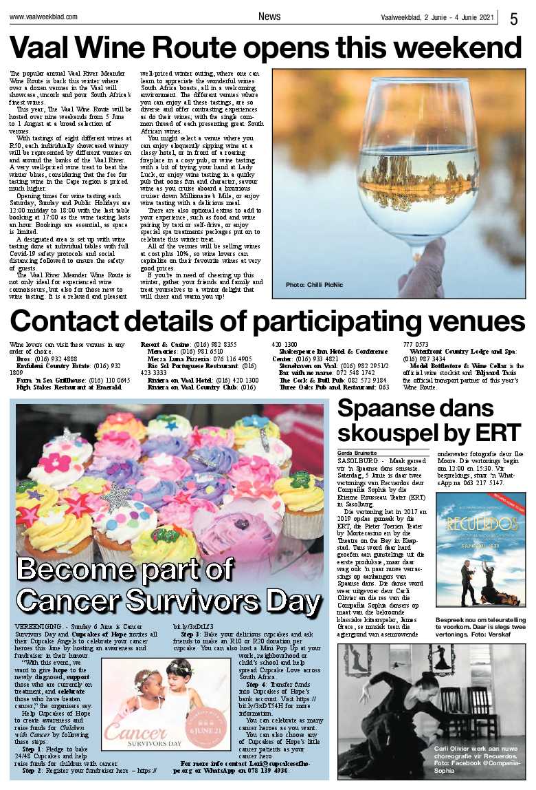 Vaalweekblad, 2 Junie – 4 Junie 2021 page 5