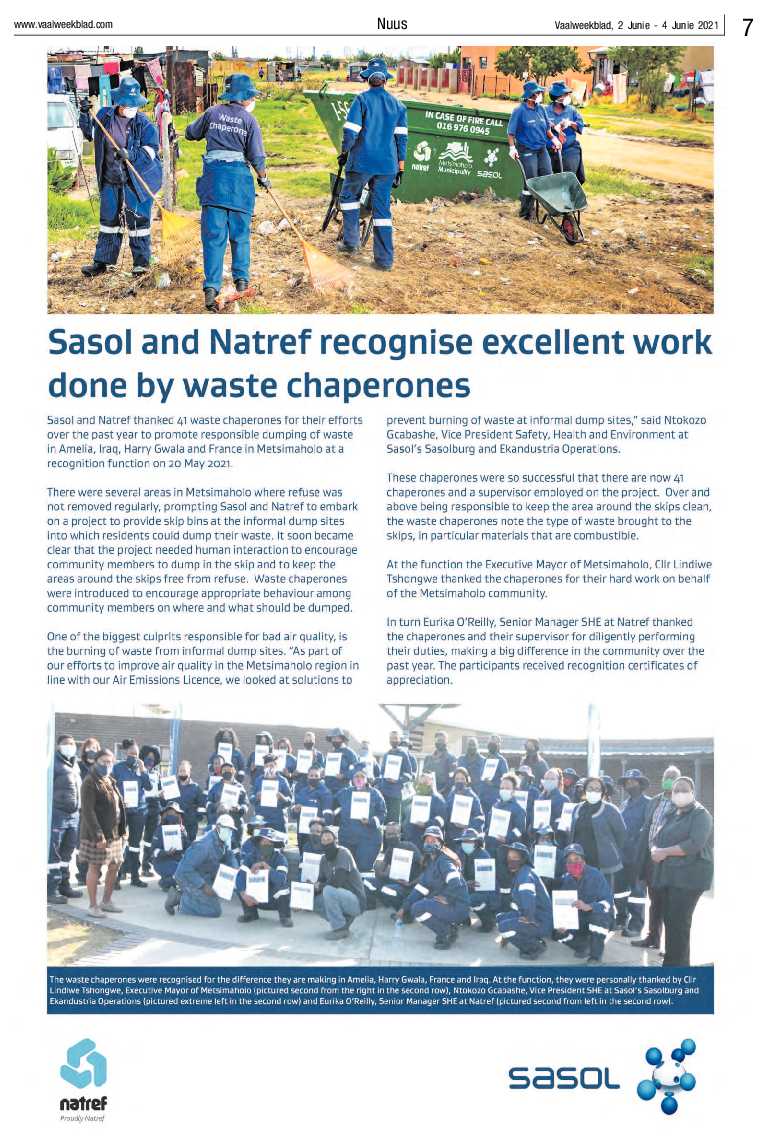 Vaalweekblad, 2 Junie – 4 Junie 2021 page 7