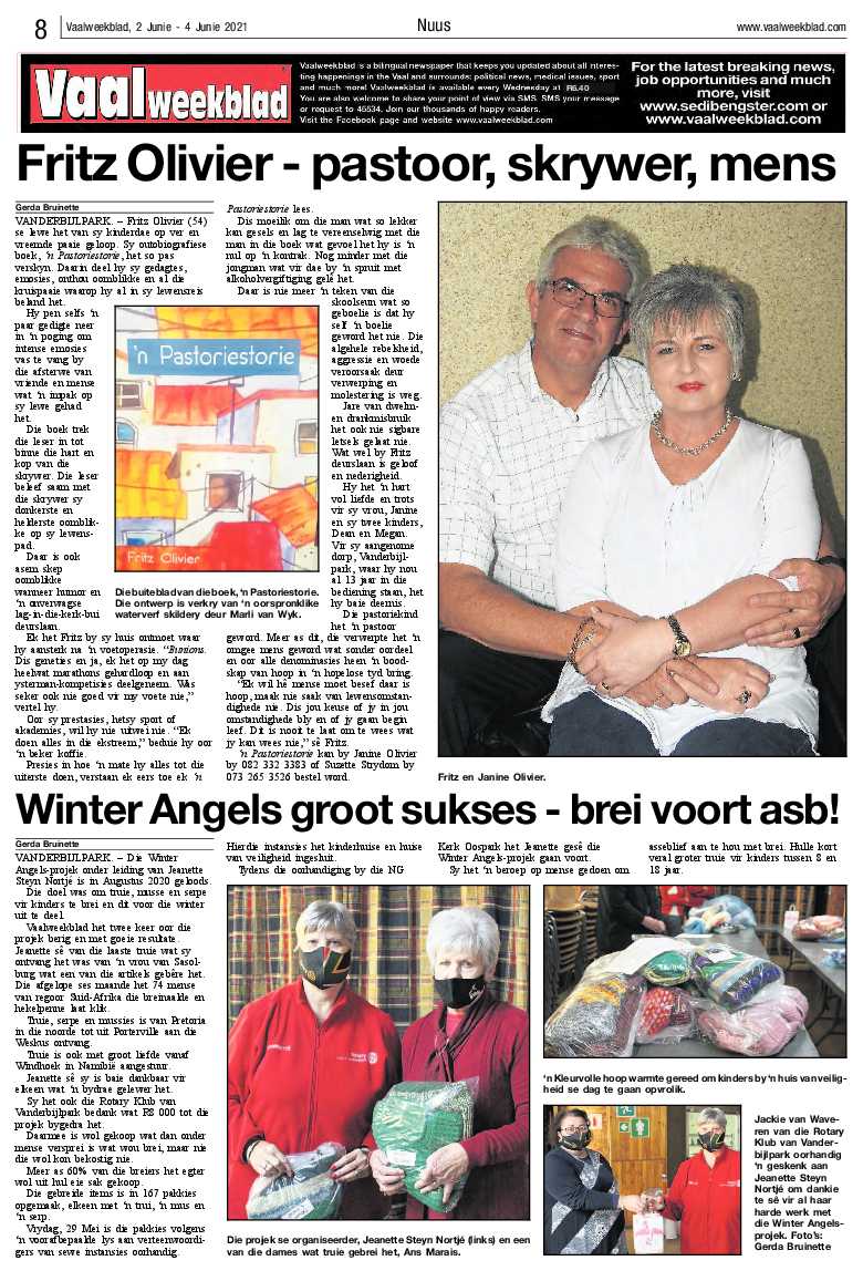 Vaalweekblad, 2 Junie – 4 Junie 2021 page 8