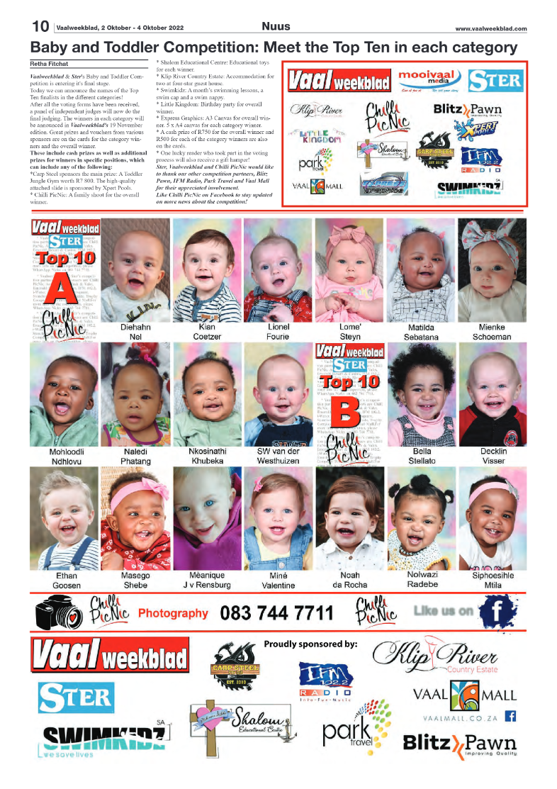 Vaalweekblad, 2 November – 4 November 2022 page 10