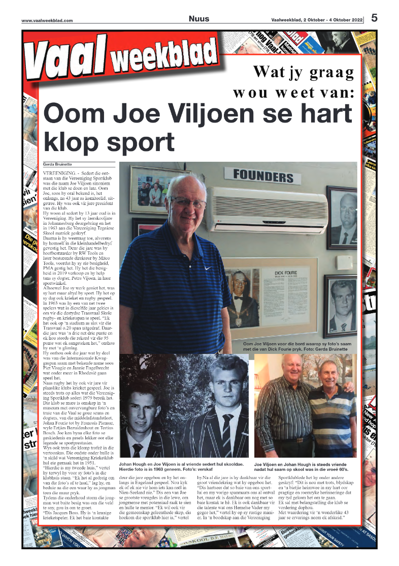 Vaalweekblad, 2 November – 4 November 2022 page 5