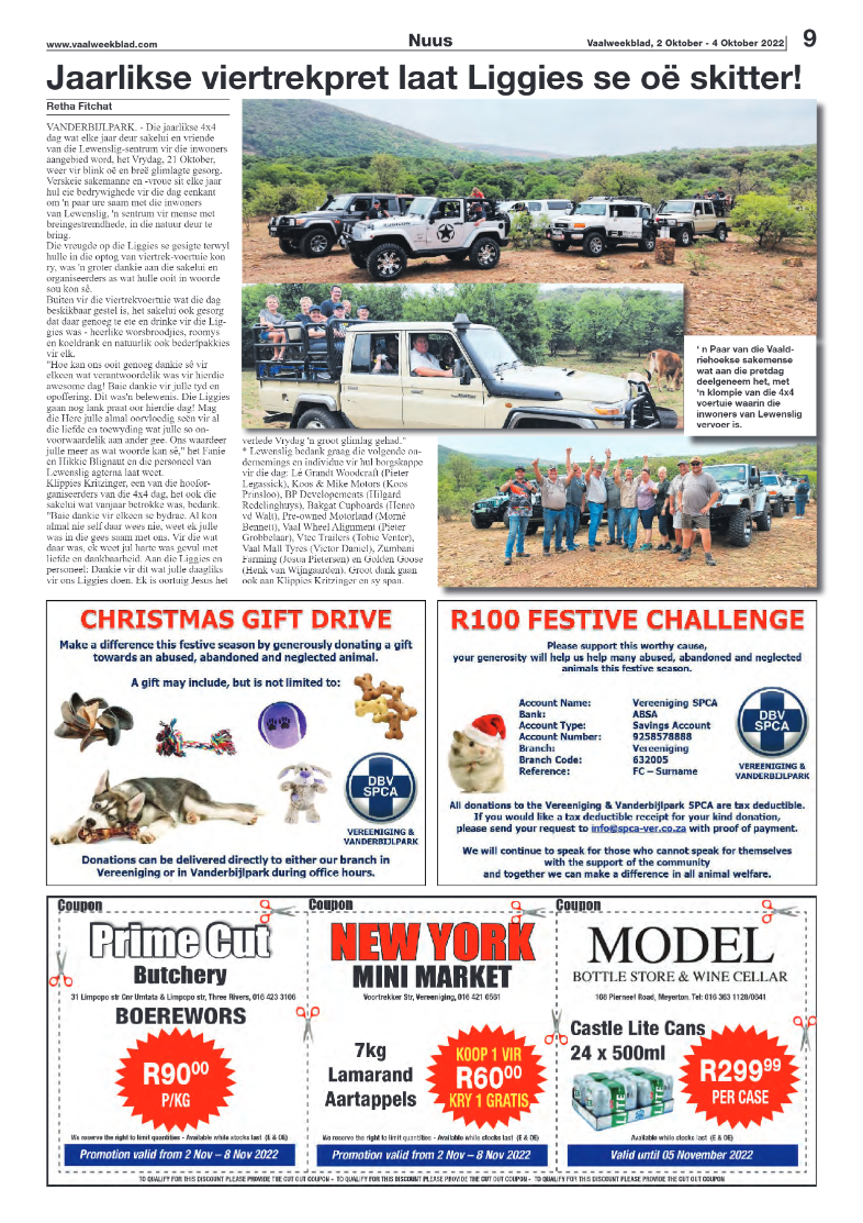Vaalweekblad, 2 November – 4 November 2022 page 9
