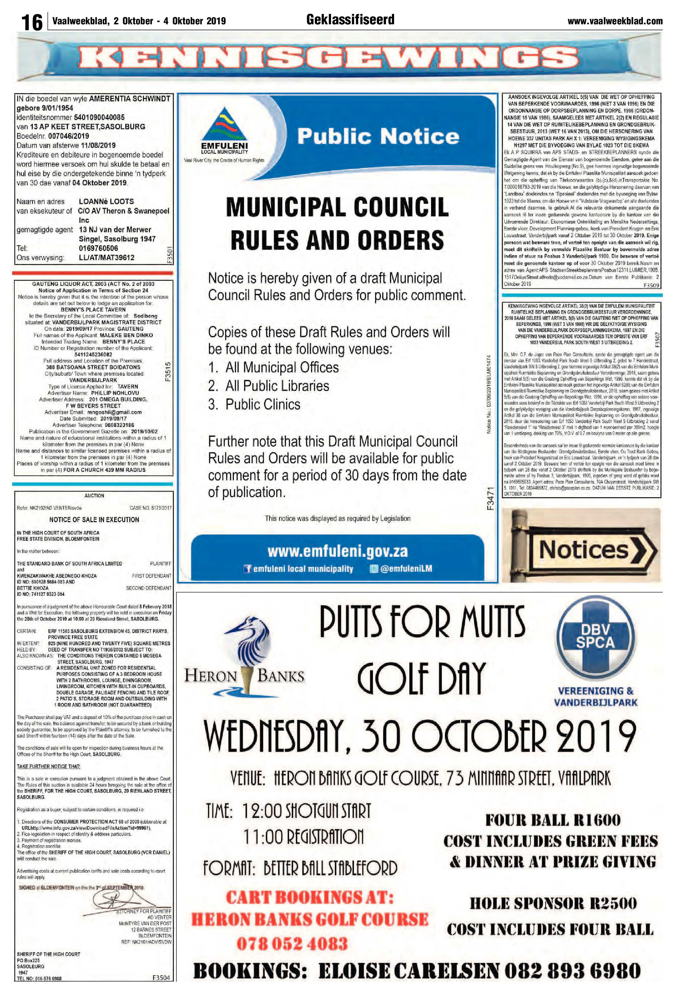 Vaalweekblad 2 – 4 Oktober page 16