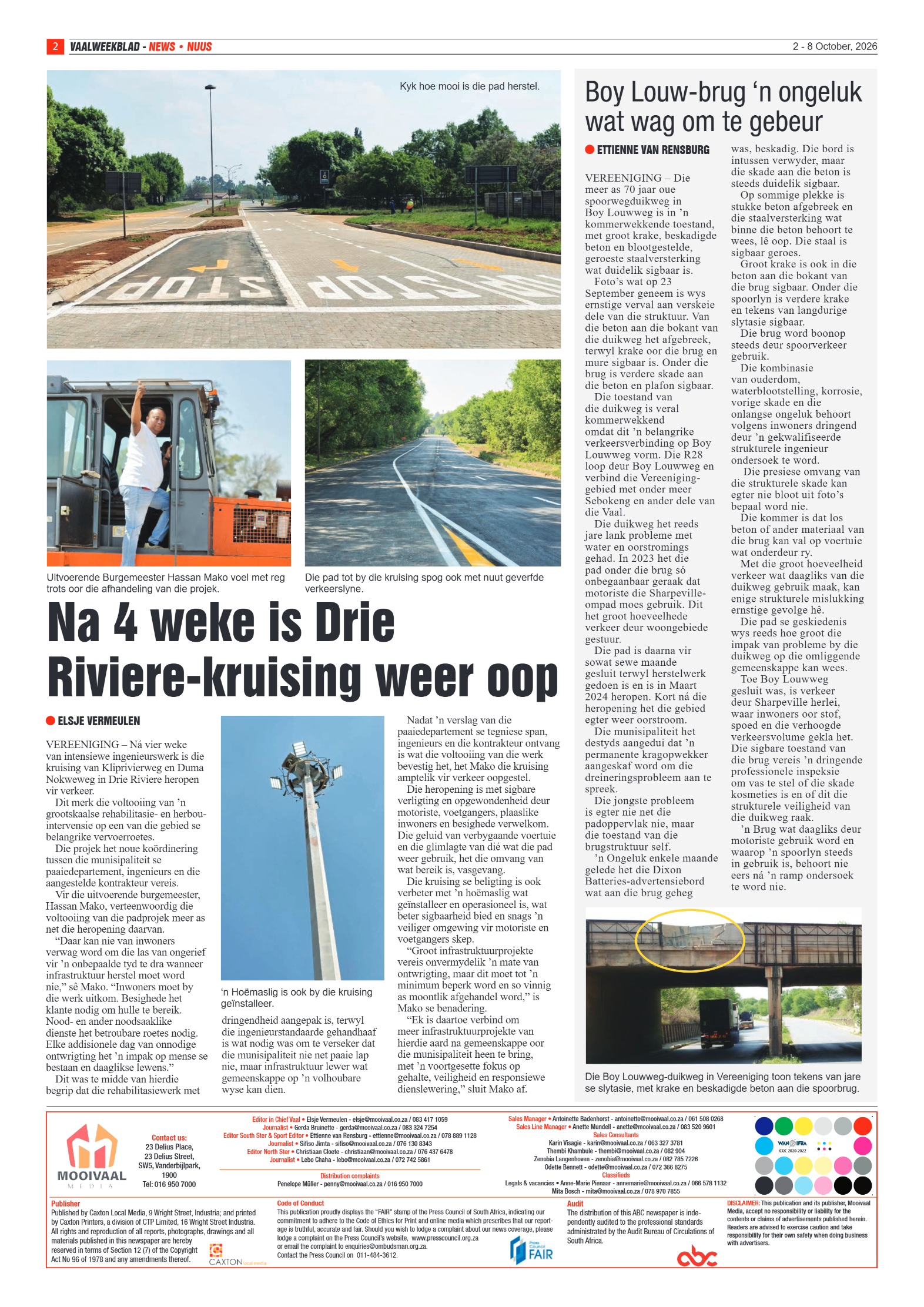 Vaalweekblad – 2 Oktober 2026 page 2