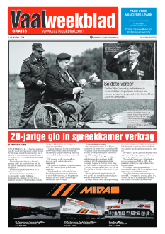 Vaalweekblad – 2 Oktober 2026