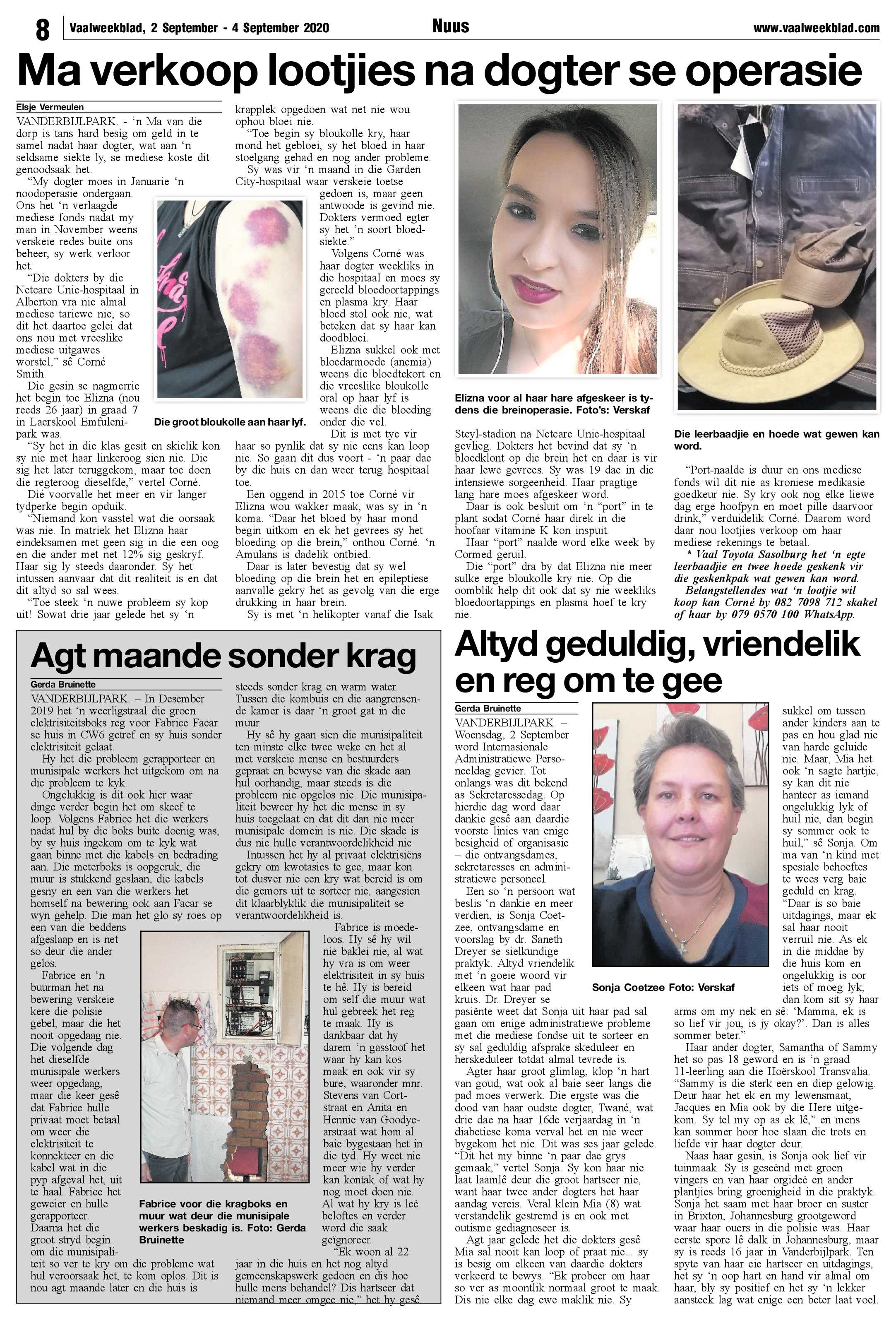 Vaalweekblad 2 September – 4 September 2020 page 8